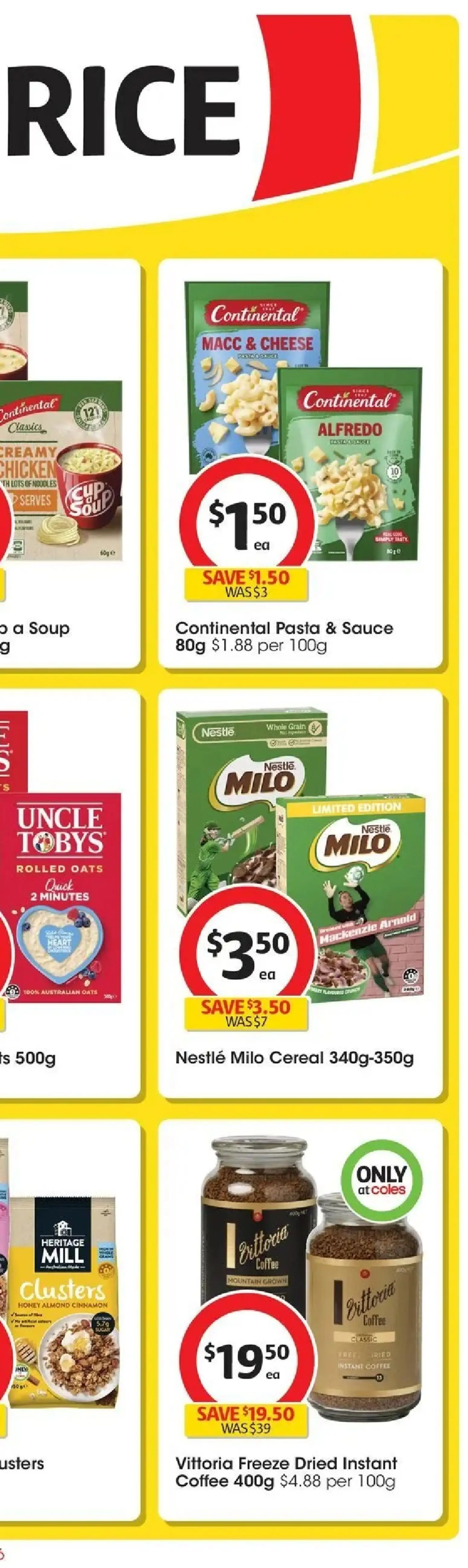 Coles catalogue - valid from 17.06.2026 | Page: 11 | Products: Cheese, Noodles, Pasta, Soup