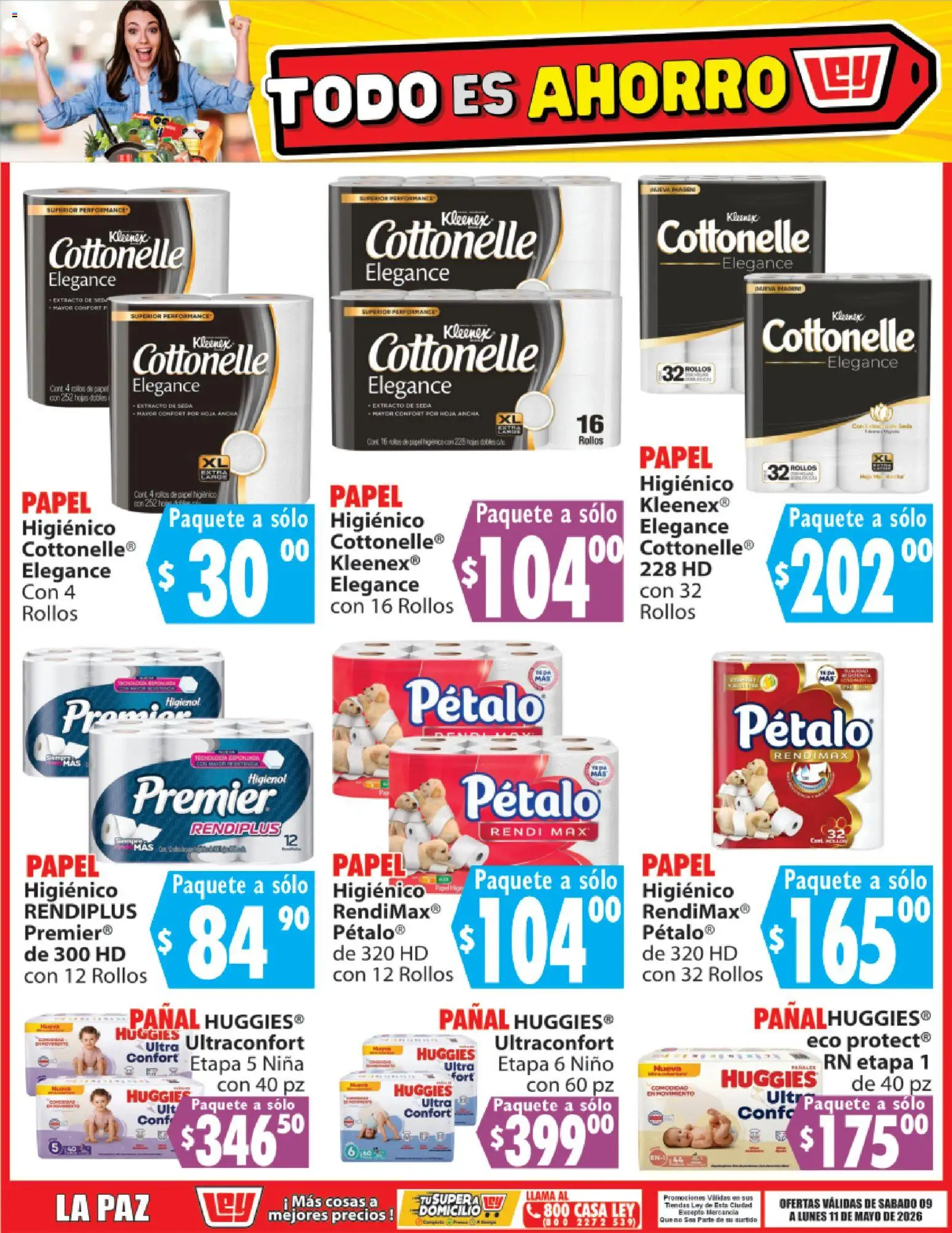 Nuevas ofertas de Casa Ley válidas en toda la República Mexicana desde el 09.05.2026. ¡Encuentra las mejores ofertas en Casa Ley folleto Todo es ahorro! | Página: 11 | Productos: Papel higiénico, Xbox