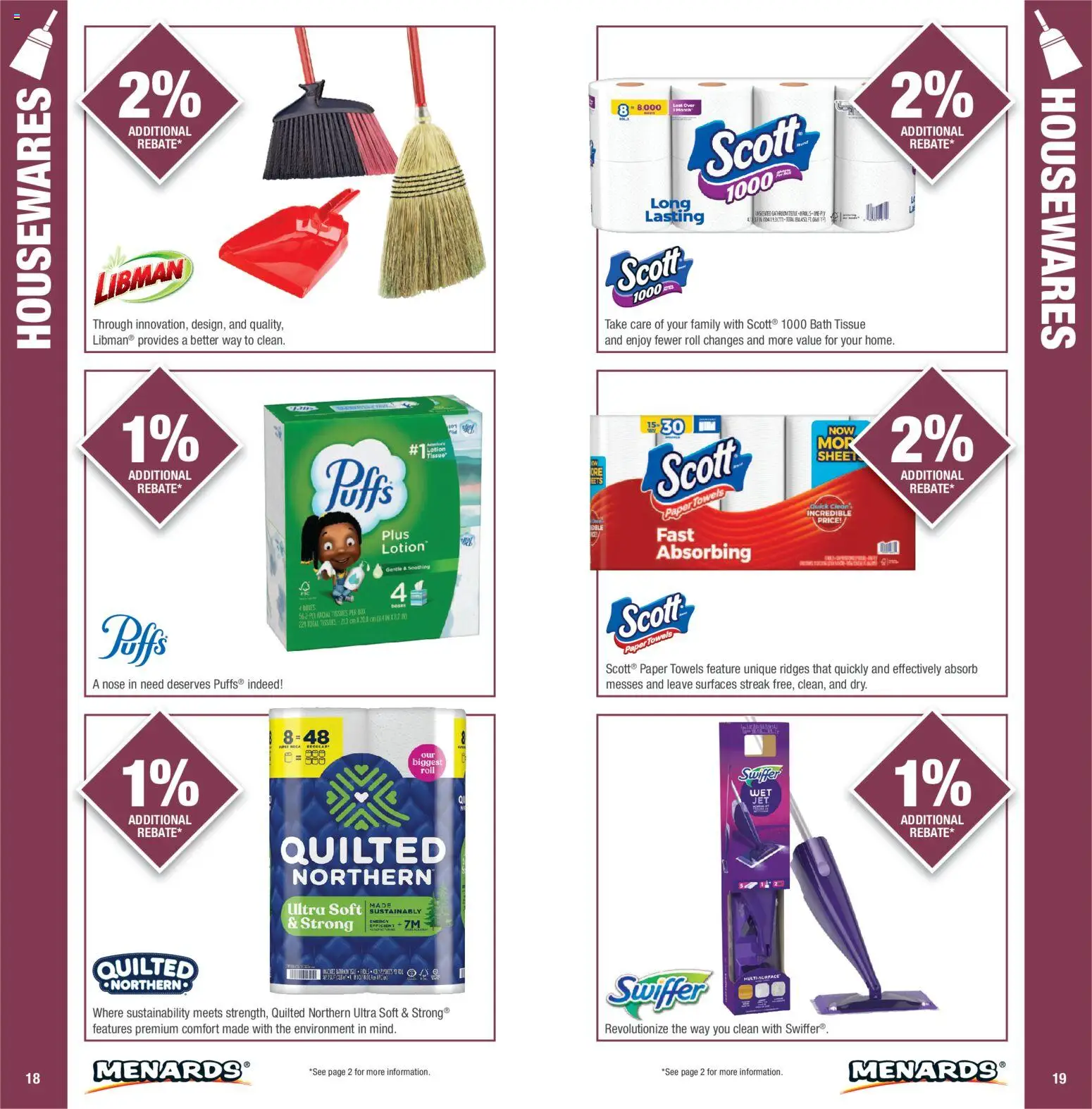 Menards Big Rewards Catalog - valid from 01/01/2026 | Page: 10 | Products: Box, Bath, Tissues, Sheet