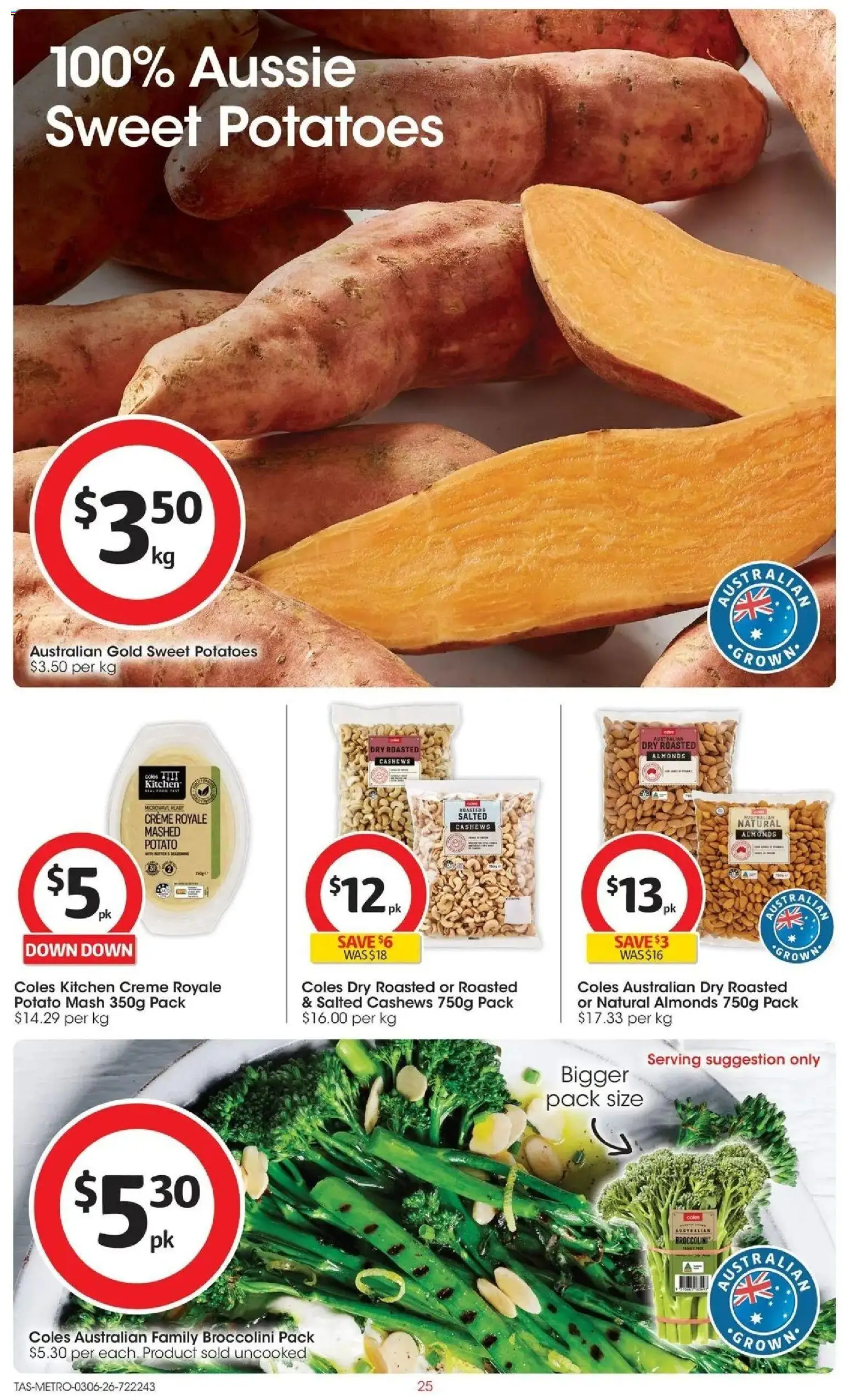 Coles catalogue - valid from 02.06.2026 | Page: 25 | Products: Almonds, Potatoes, Microwave
