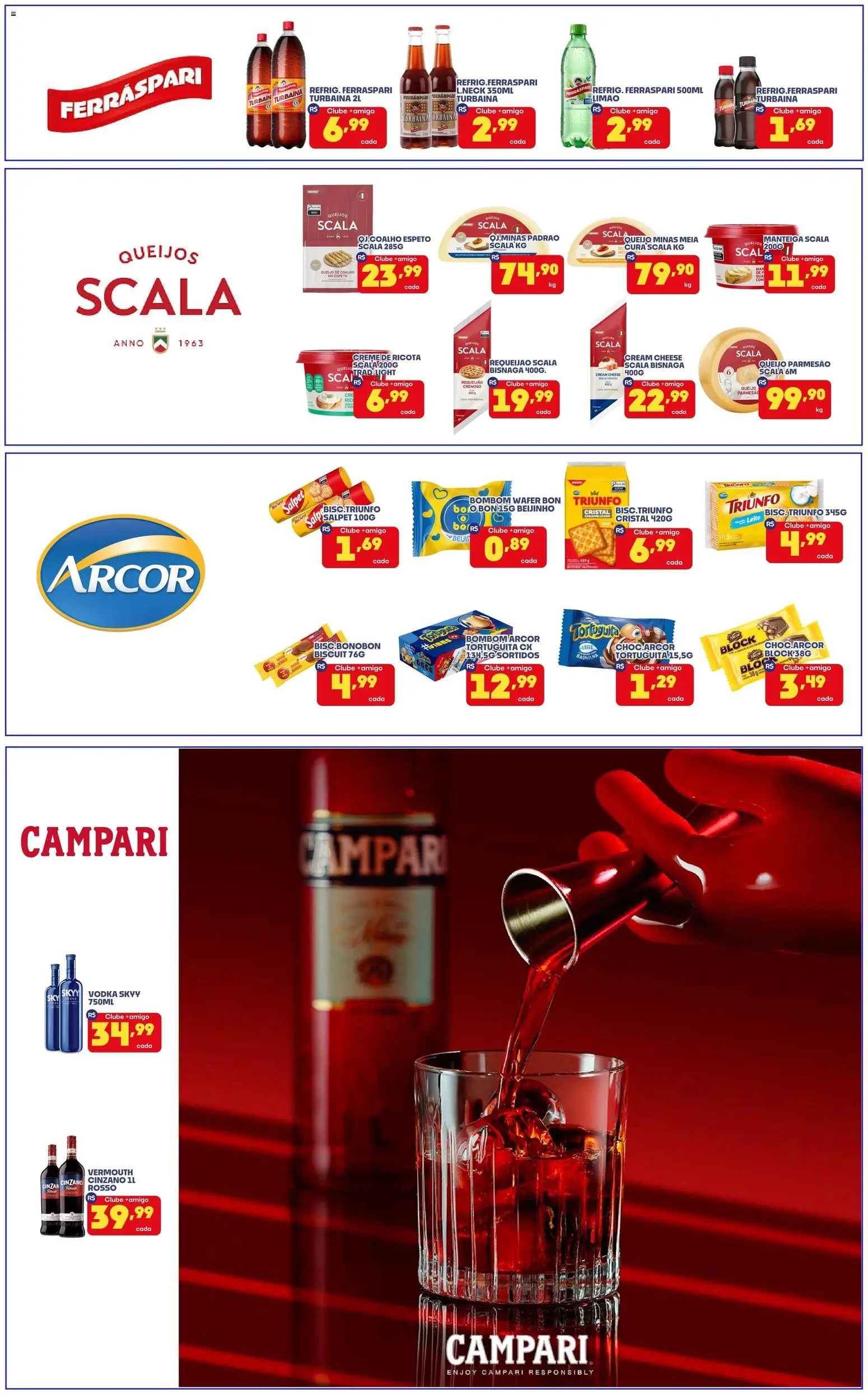 Boa Supermercados Folheto - válido de 23/07/2026 | Página: 6 | Produtos: Ricota, Creme, Queijo parmesão, Bombom
