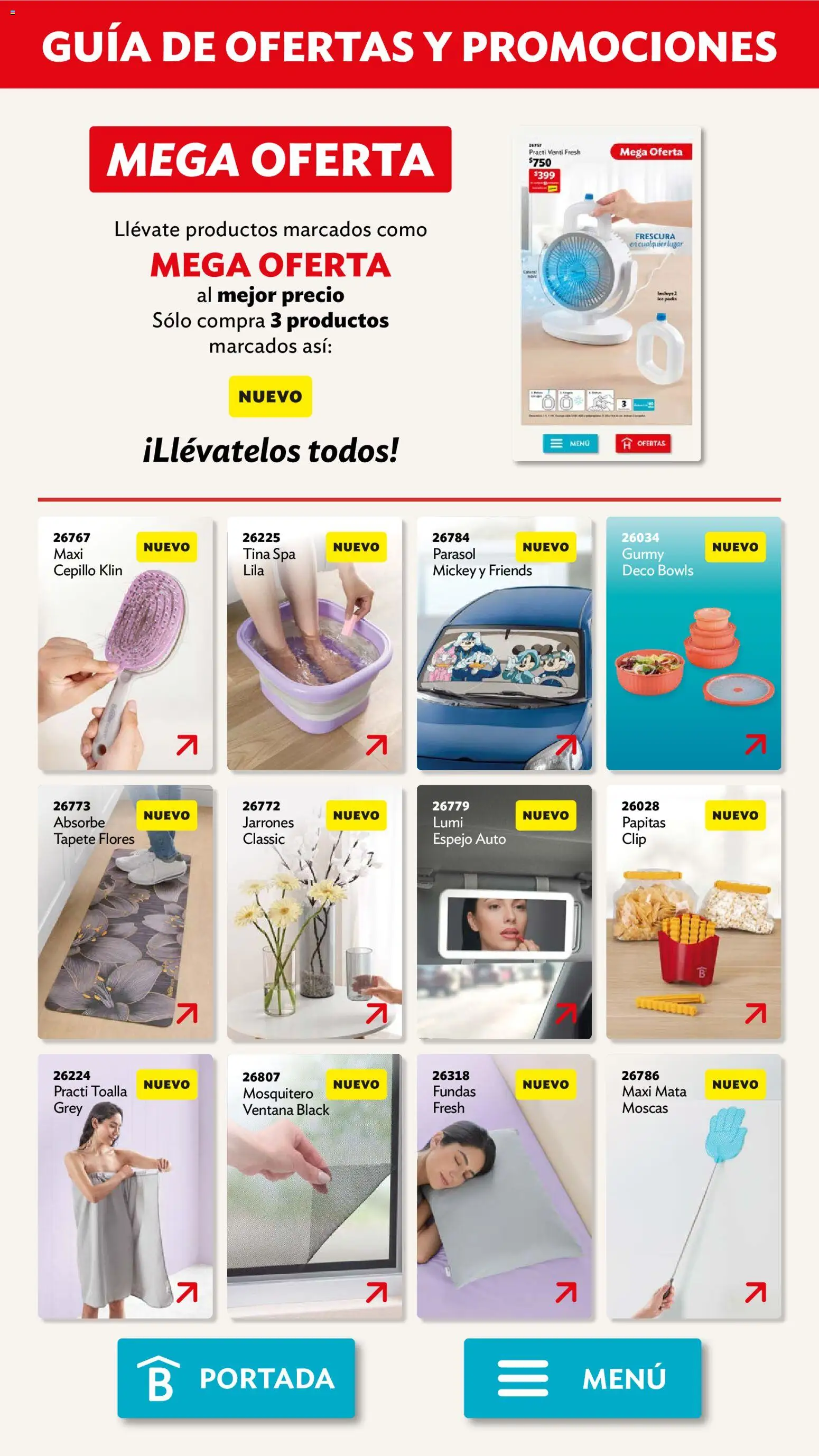 Nuevas ofertas de Betterware válidas en toda la República Mexicana desde el 04.05.2026. ¡Encuentra las mejores ofertas en Betterware campaña 5 2026! | Página: 113 | Productos: Cepillo, Toalla, Espejo, Tapete
