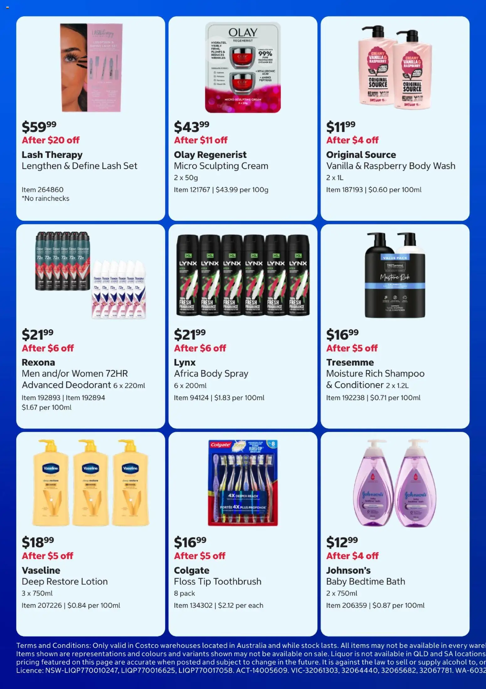 Costco catalogue - valid from 28/09/2026 | Page: 4 | Products: Lotion, Toothbrush, Raspberry, Sculpting
