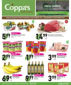 Preview of Coppas Fresh Market weekly flyer / circulaire from shop Coppas Fresh Market valid from Sep 24, 2026 | Page: 1