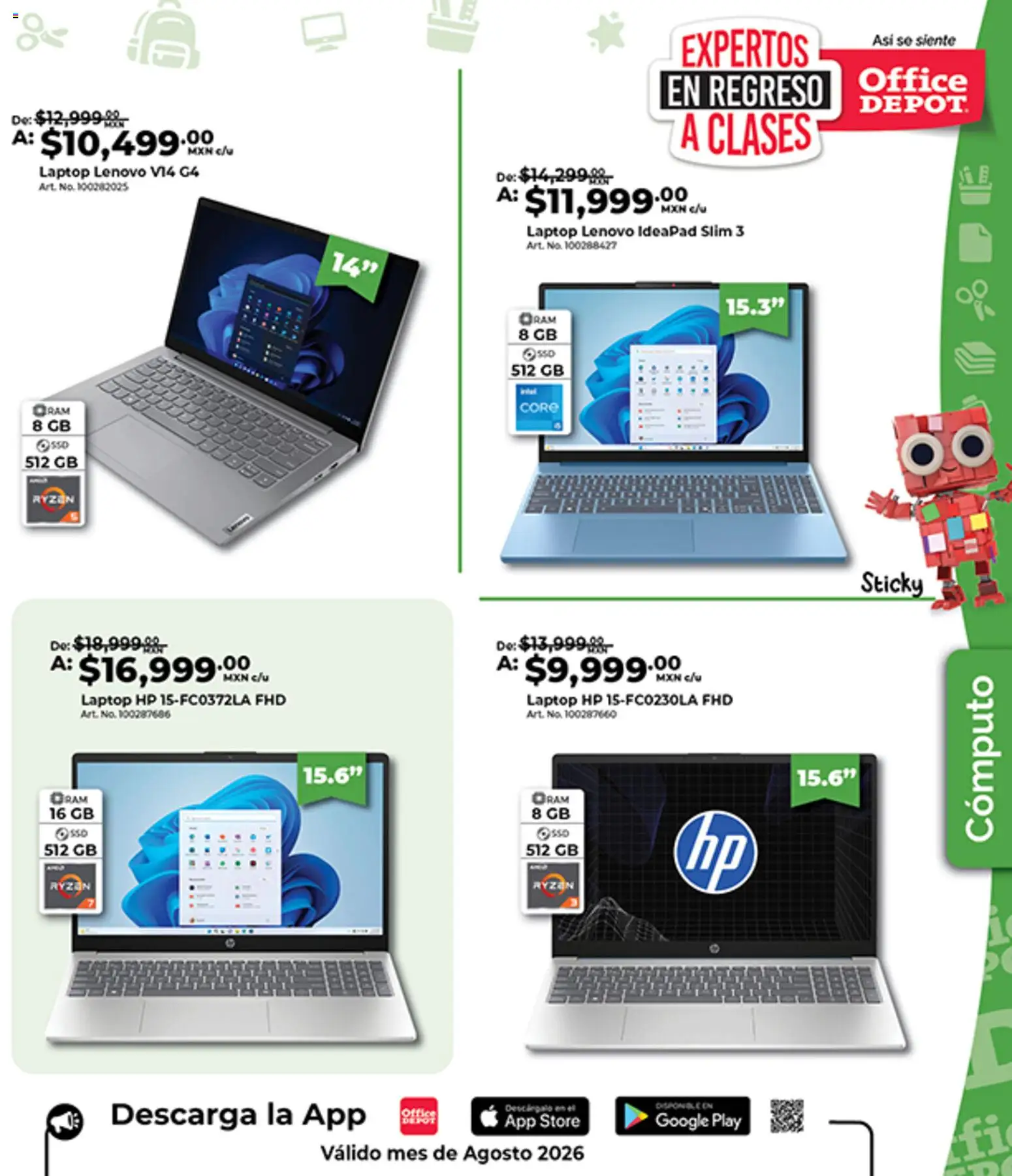 Nuevas ofertas de Office Depot válidas en toda la República Mexicana desde el 01/08/2026. ¡Encuentra las mejores ofertas en Office Depot catálogo! | Página: 24