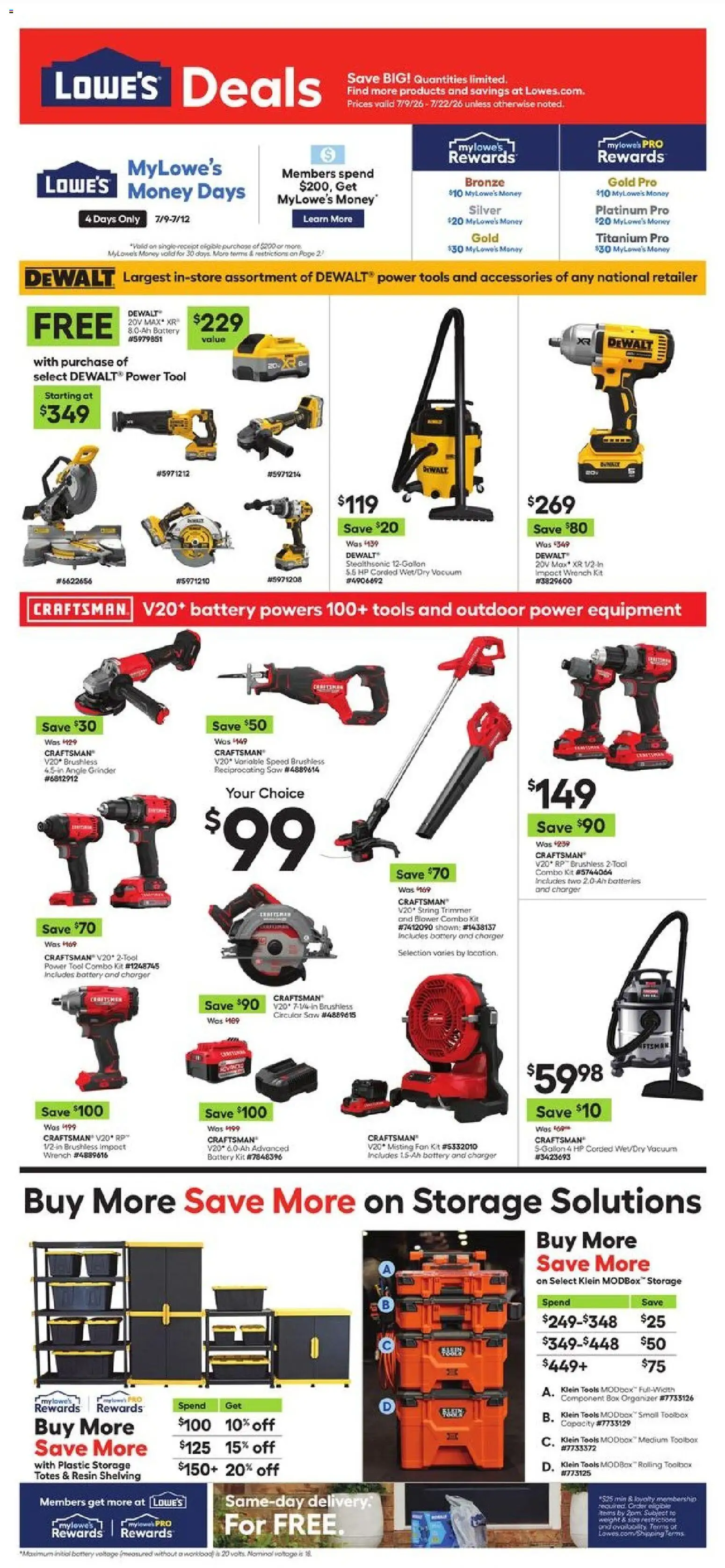 Lowe's Weekly Ad | 07/09 catalogue cover