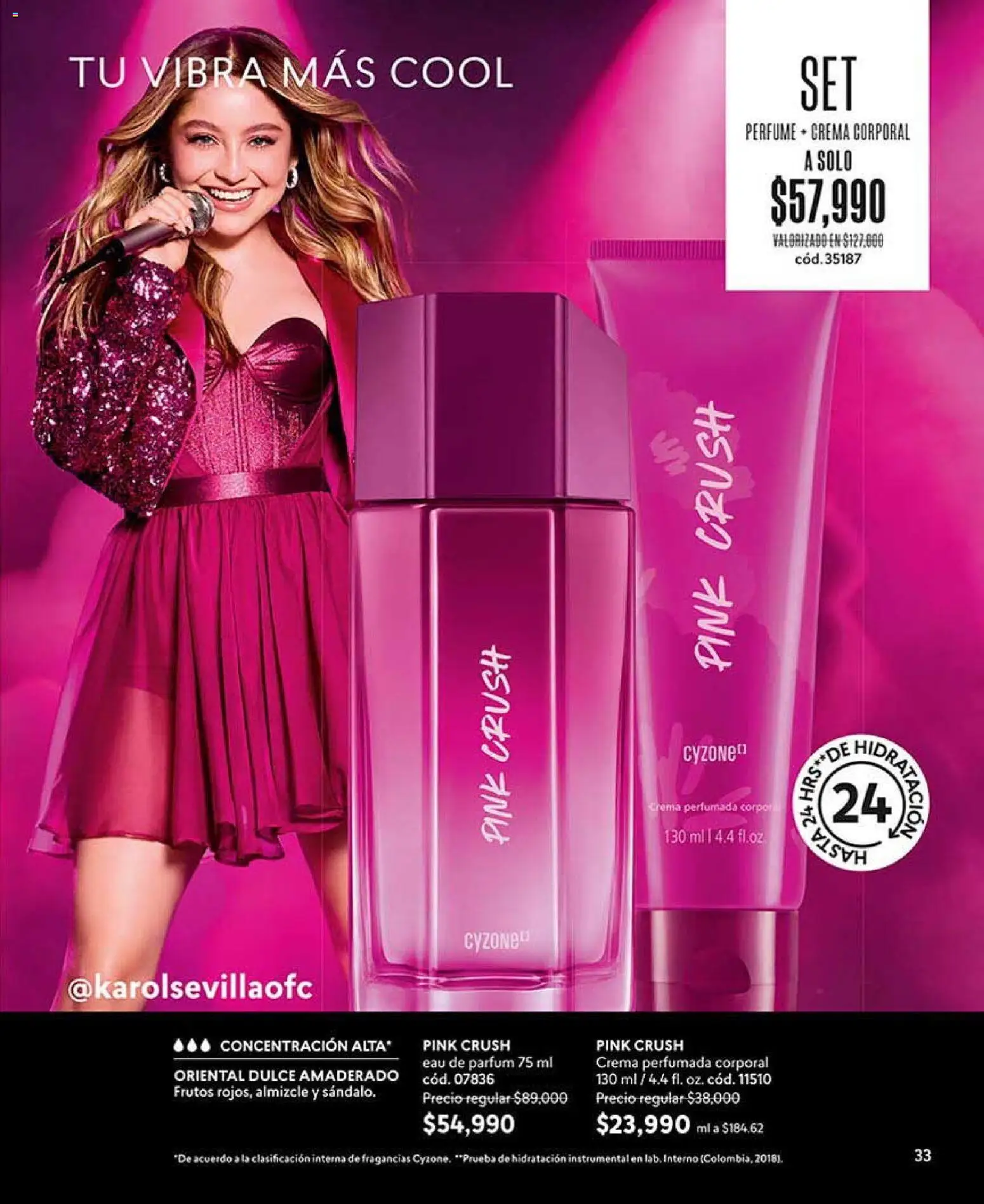 CyZone revista - valida desde el 07/09/2026 | Página: 33 | Productos: Crema, Perfume