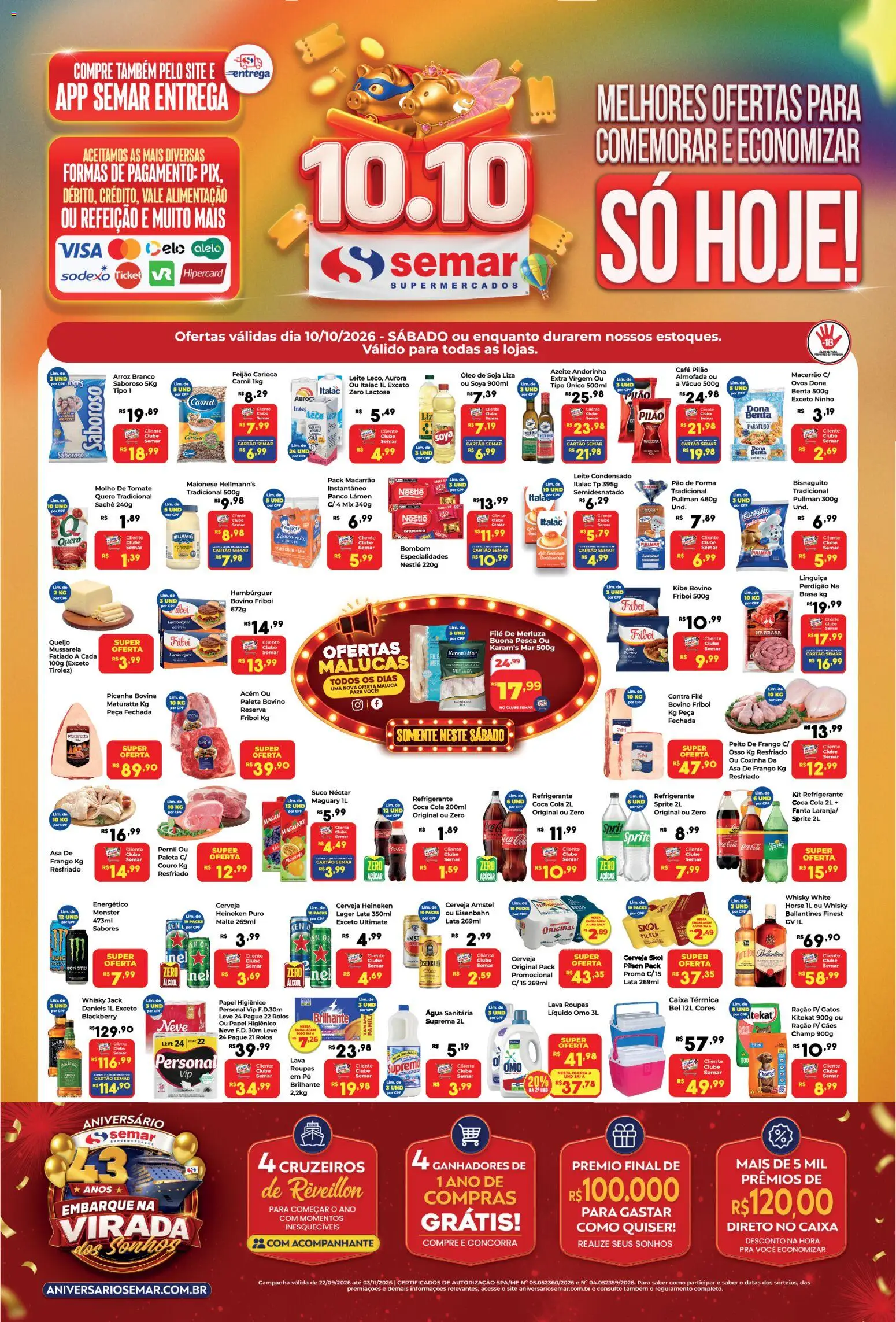 Semar Supermercado Folheto - válido de 10/10/2026 | Página: 1