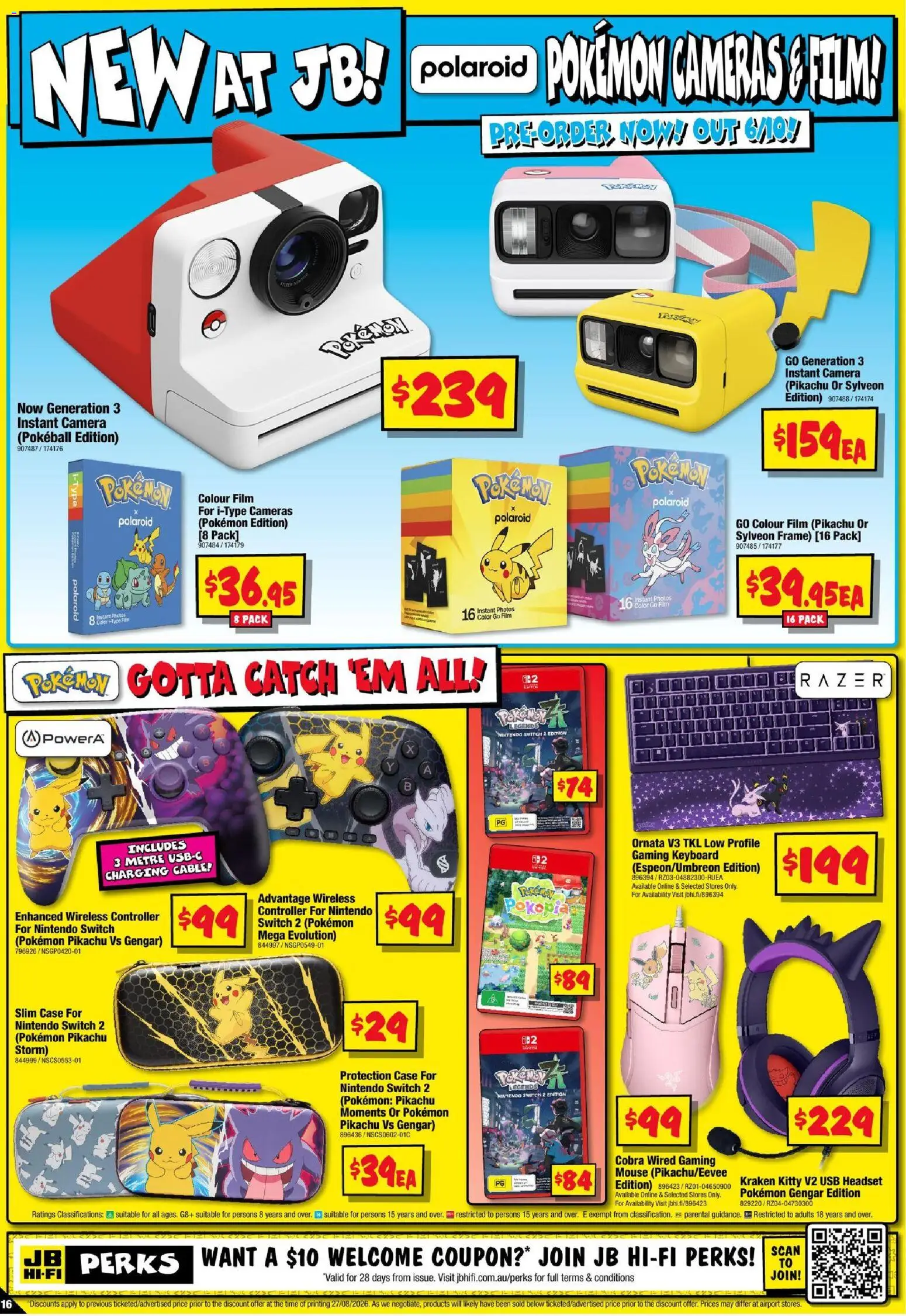 JB Hi-Fi catalogue - valid from 10/09/2026 | Page: 16 | Products: Nintendo Switch, Headset, Cable, Usb