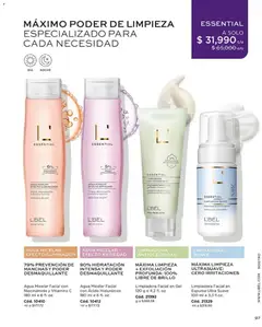 L'Bel catálogo C09/2026 -  Vista previa de la revista de la tienda L'Bel valido desde el 04.05.2026 | Página: 101 | Productos: Agua, Agua micelar, Espuma, Desmaquillante