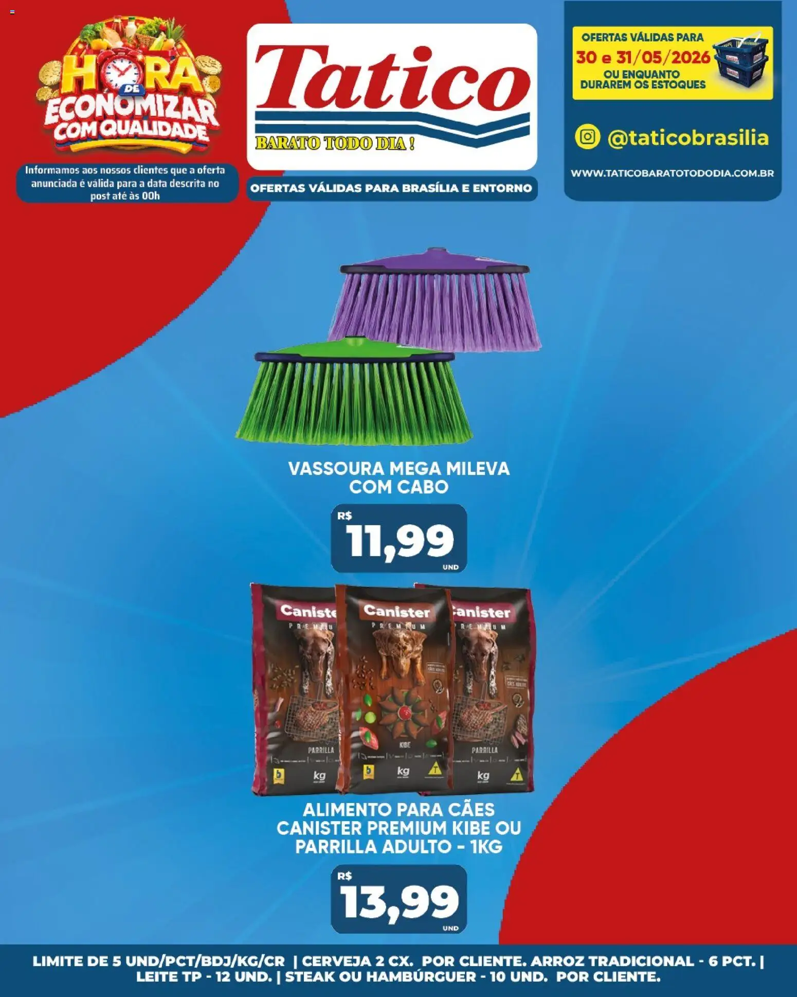 Tatico Folheto - válido de 30.05.2026 | Página: 27 | Produtos: Cerveja, Arroz, Cabo, Vassoura