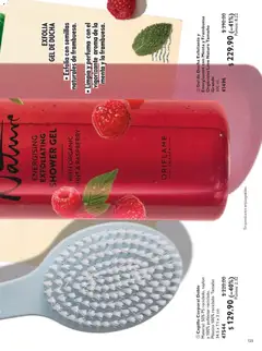 Vista previa de Oriflame campaña 7 2026, nuevo folleto de la tienda, válido en México a partir del 09.05.2026 | Página: 125 | Productos: Cepillo, Semillas, Gel de ducha