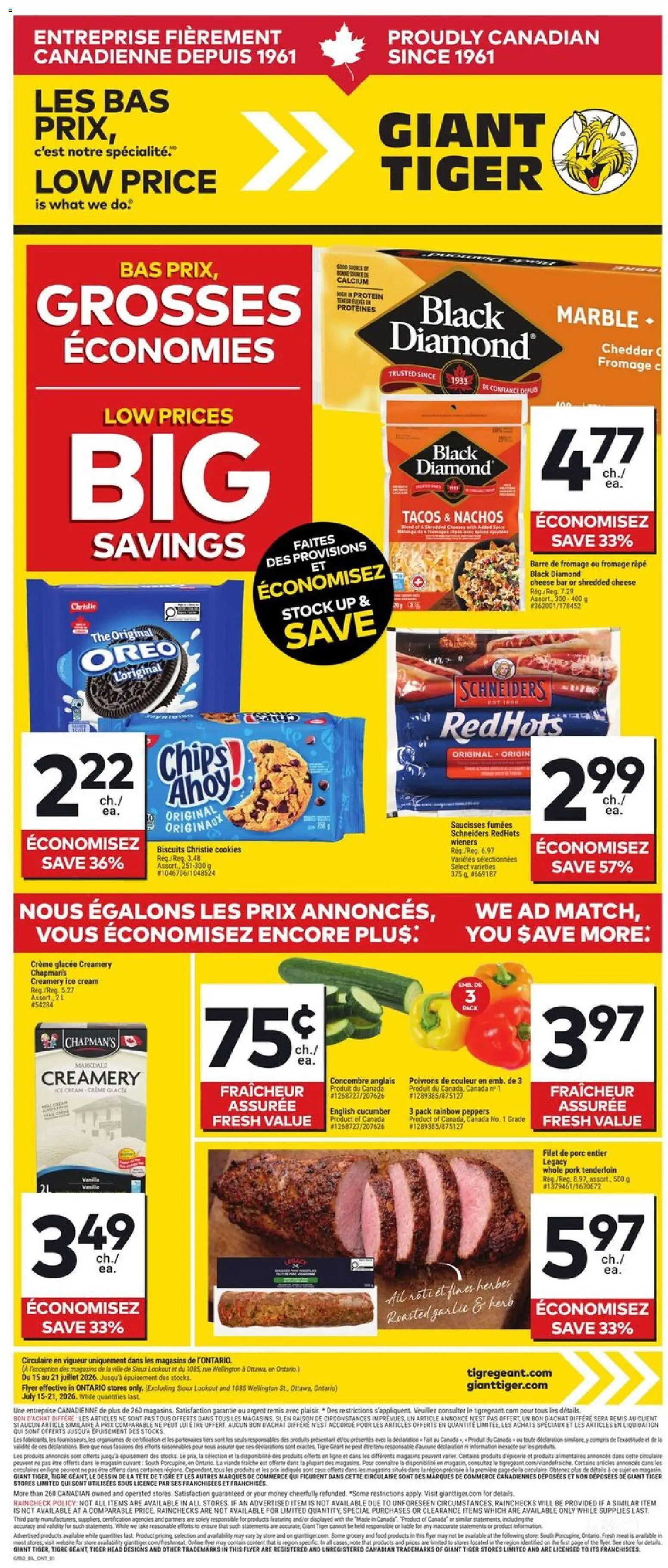 Giant Tiger Flyer catalogue cover