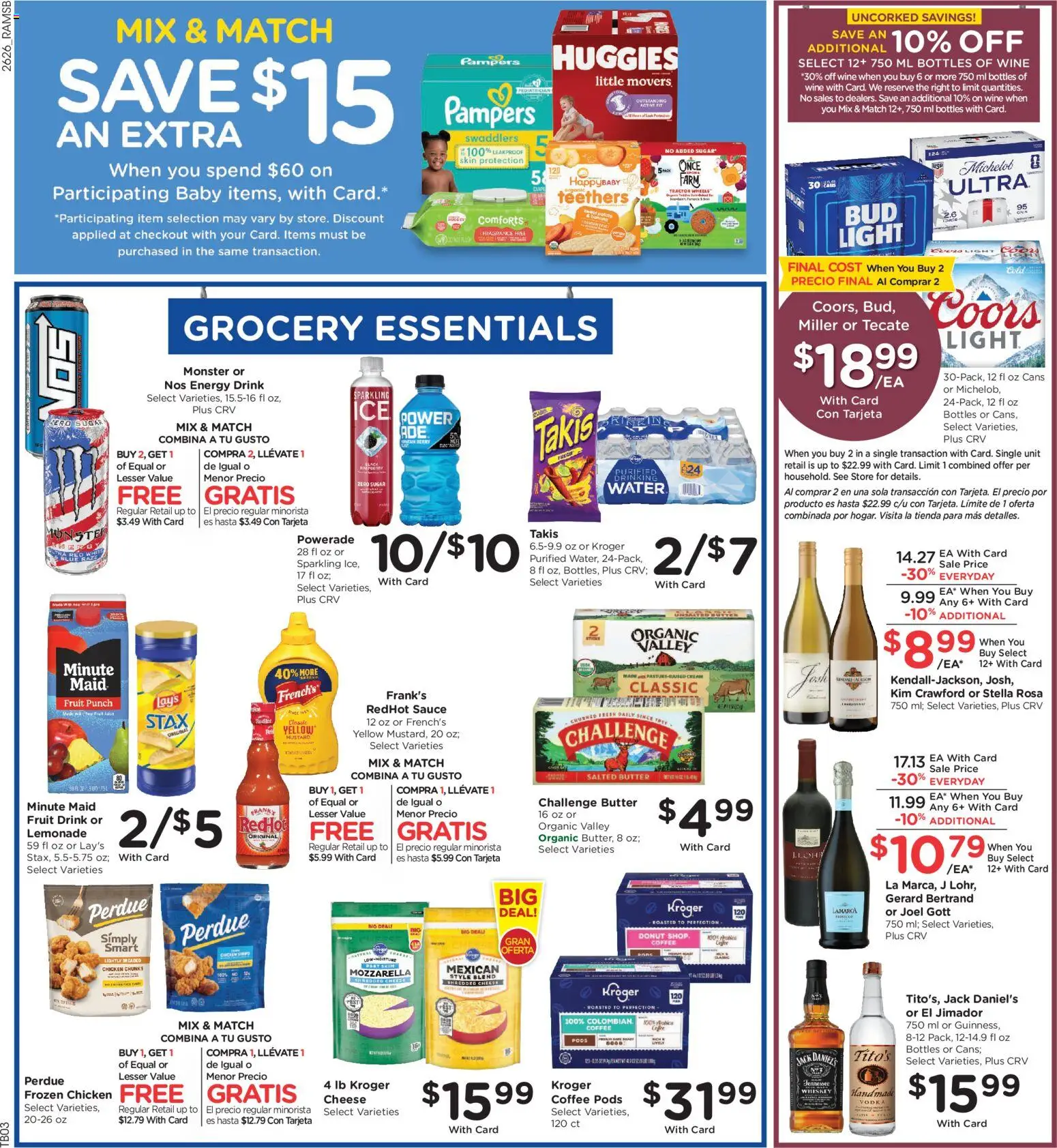 Ralphs Weekly Ad - valid from 07/29/2026 | Page: 9 | Products: Coffee, Cream, Whiskey, Sauce