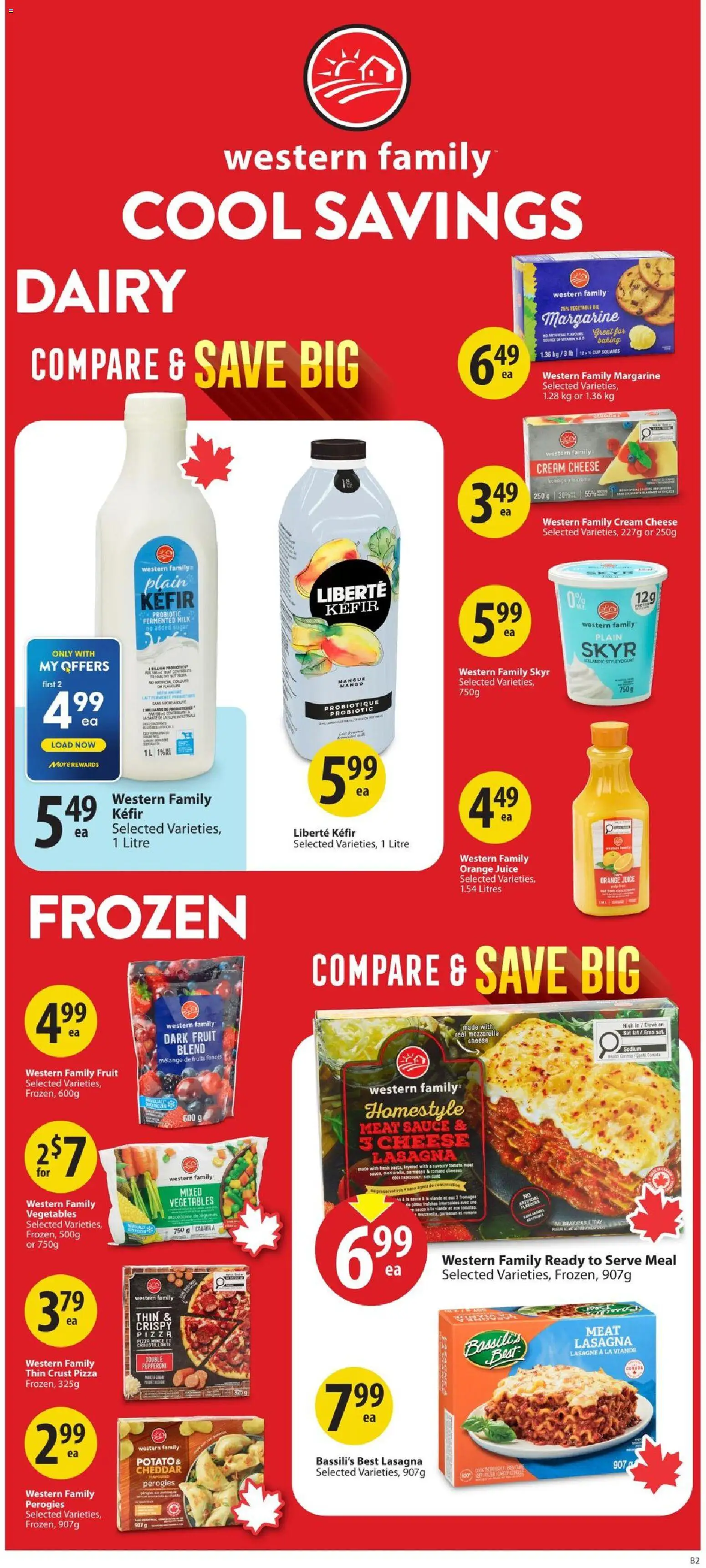 Save on foods flyer valid from Aug 20, 2026 | Page: 20 | Products: Skyr, Vegetables, Meat, Kefir