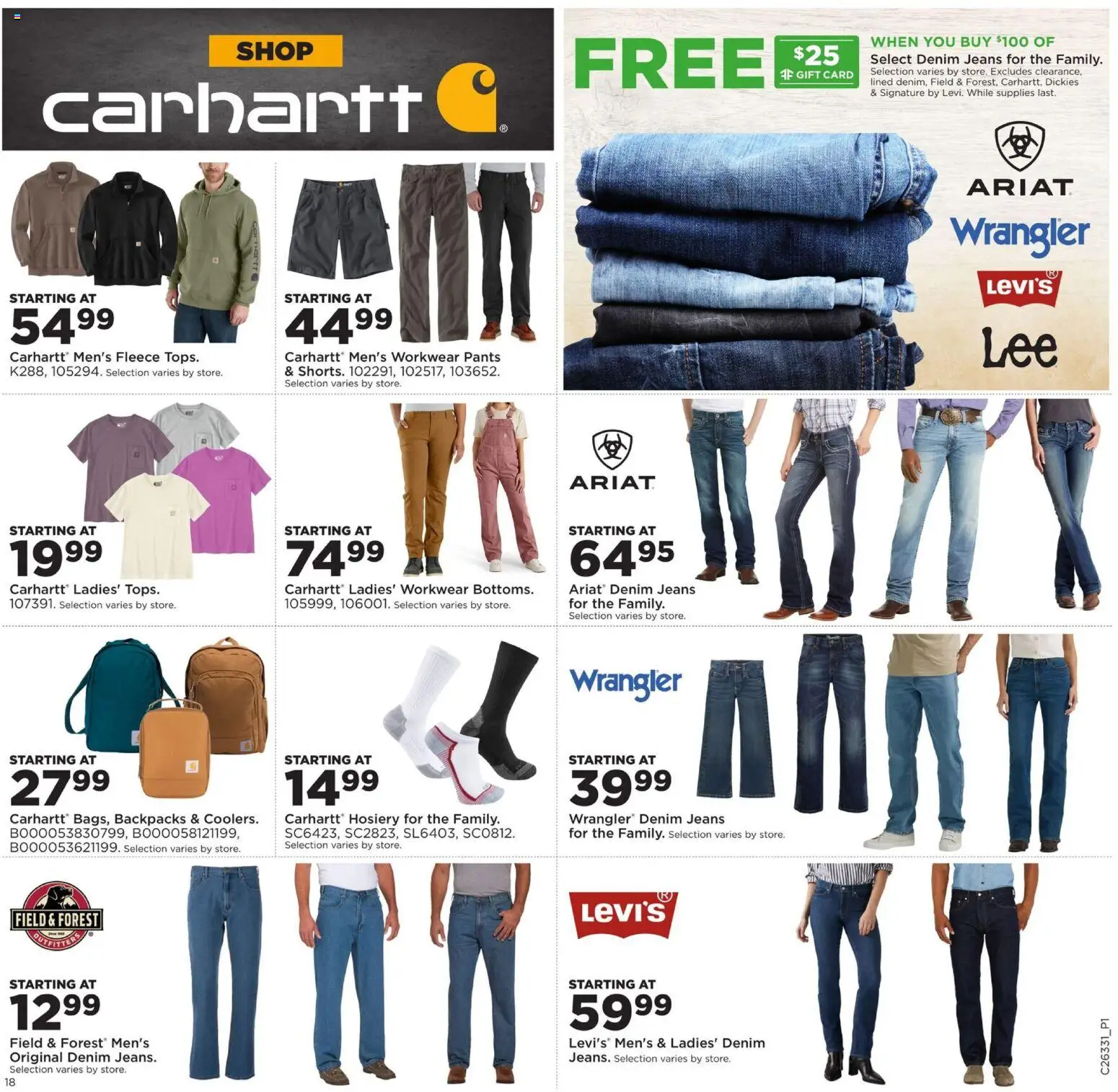 Mills Fleet Farm Weekly Ad - valid from 08/10/2026 | Page: 22 | Products: Workwear, Pants, Jeans