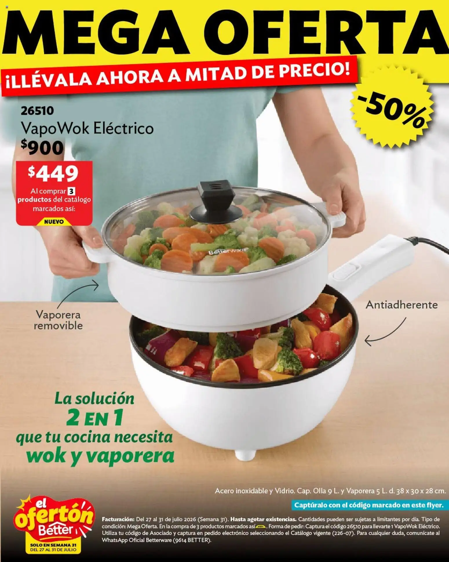 Nuevas ofertas de Betterware válidas en toda la República Mexicana desde el 27/07/2026. ¡Encuentra las mejores ofertas en Betterware catálogo El Ofertón! | Página: 3