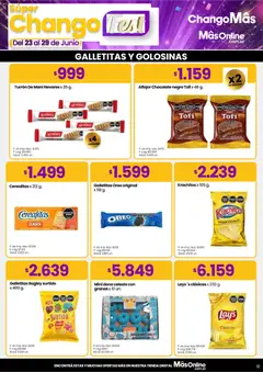 Vista previa Changomas - Super Chango Fest válido desde el 23/06/2026 | Página: 8 | Productos: Galletitas, Chocolate, Alfajor, Turrón