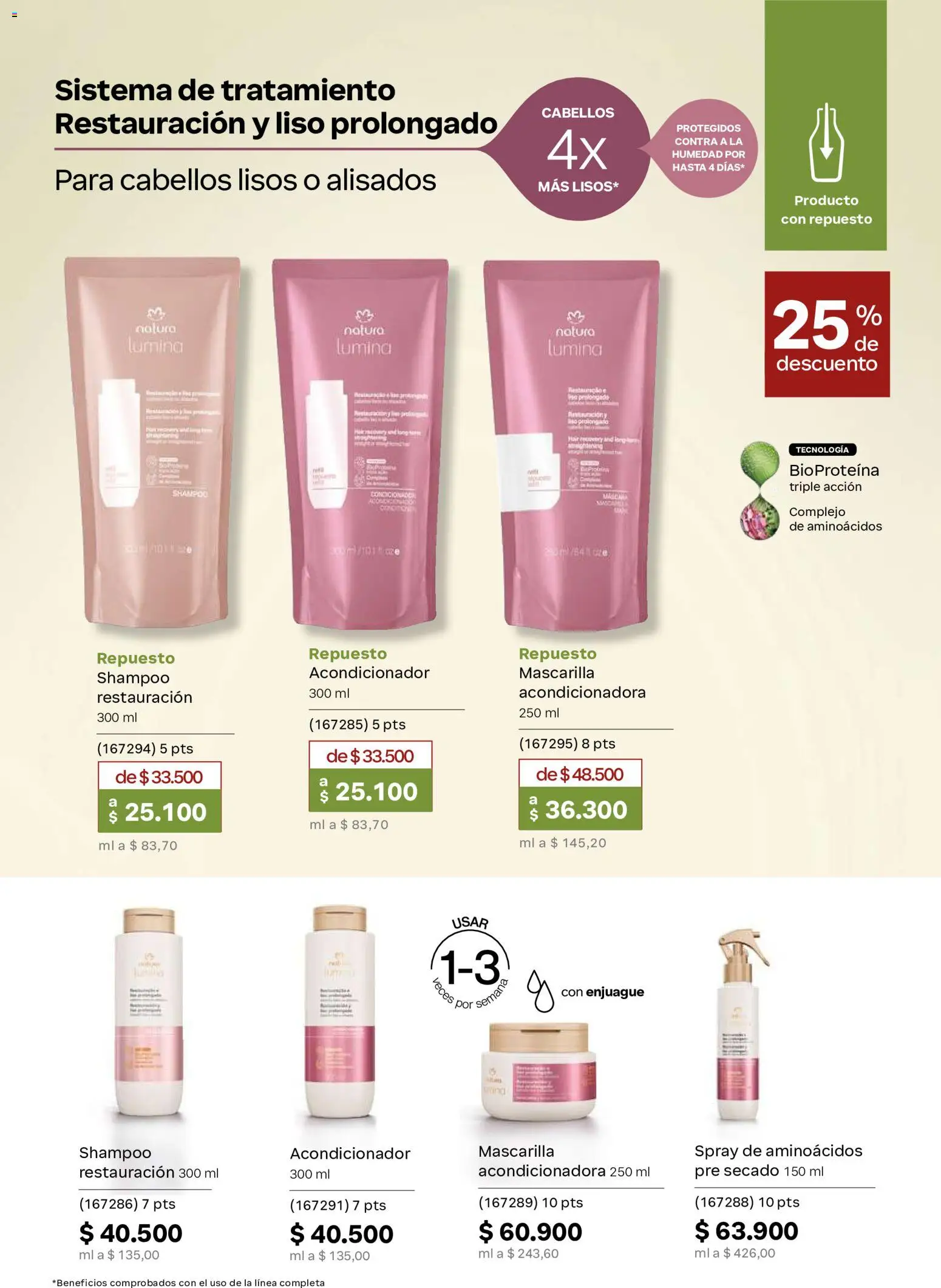 Natura revista - valida desde el 13/08/2026 | Página: 36 | Productos: Shampoo, Mascarilla, Acondicionador