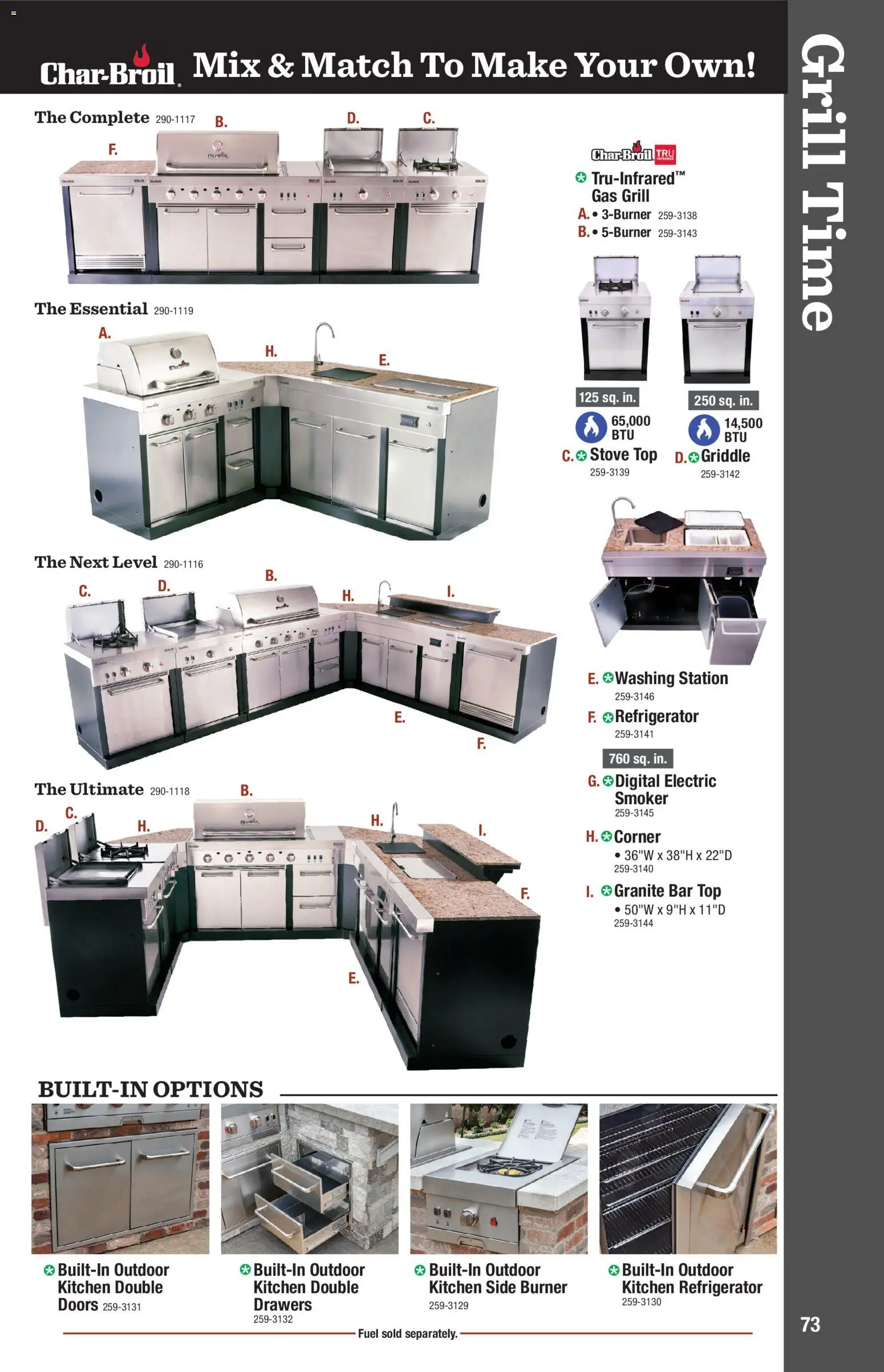 Menards Outdoor Living Catalogue - valid from 02/04/2026 | Page: 73 | Products: Gas grill, Griddle, Stove, Grill