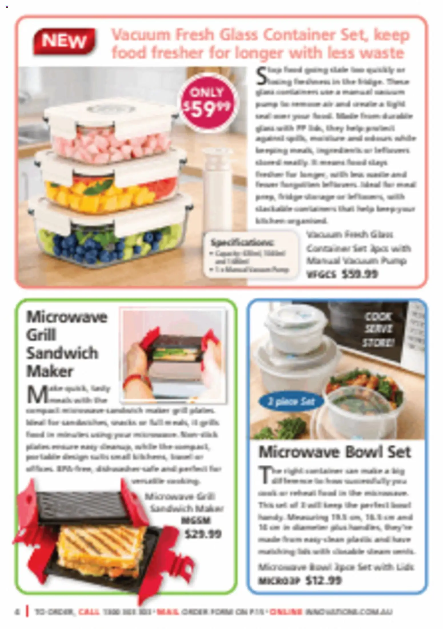Innovations catalogue - valid from 20.05.2026 | Page: 4 | Products: Sandwich maker, Microwave, Grill