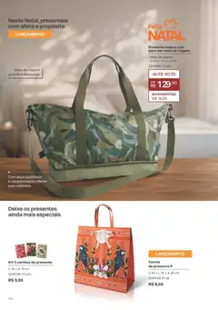 Catálogo Natura - Ciclo 16/2026 - Pré-Visualização do folheto da loja Natura, válido de 12/10/2026 | Página: 201 | Produtos: Mala, Sacola, Mala de viagem