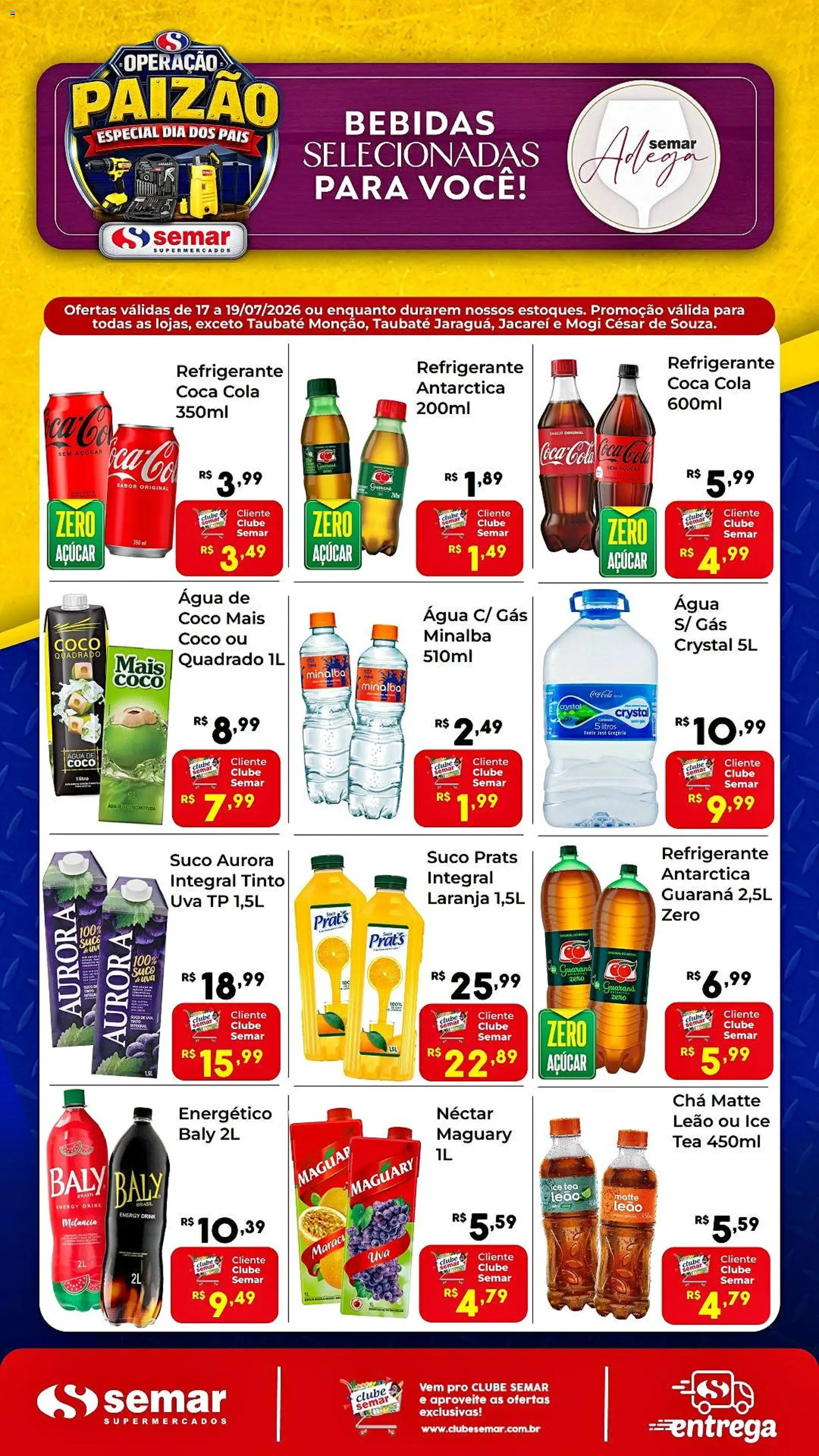 Semar Supermercado Folheto - válido de 17/07/2026 | Página: 2 | Produtos: Coco, Água de coco, Guaraná, Açúcar