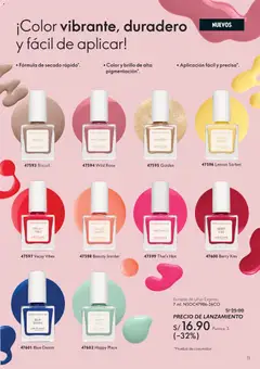 Vista previa de folleto Oriflame catálogo - Campaña 10 de la Oriflame válido desde 11/07/2026 | Página: 11 | Productos: Esmalte de uñas