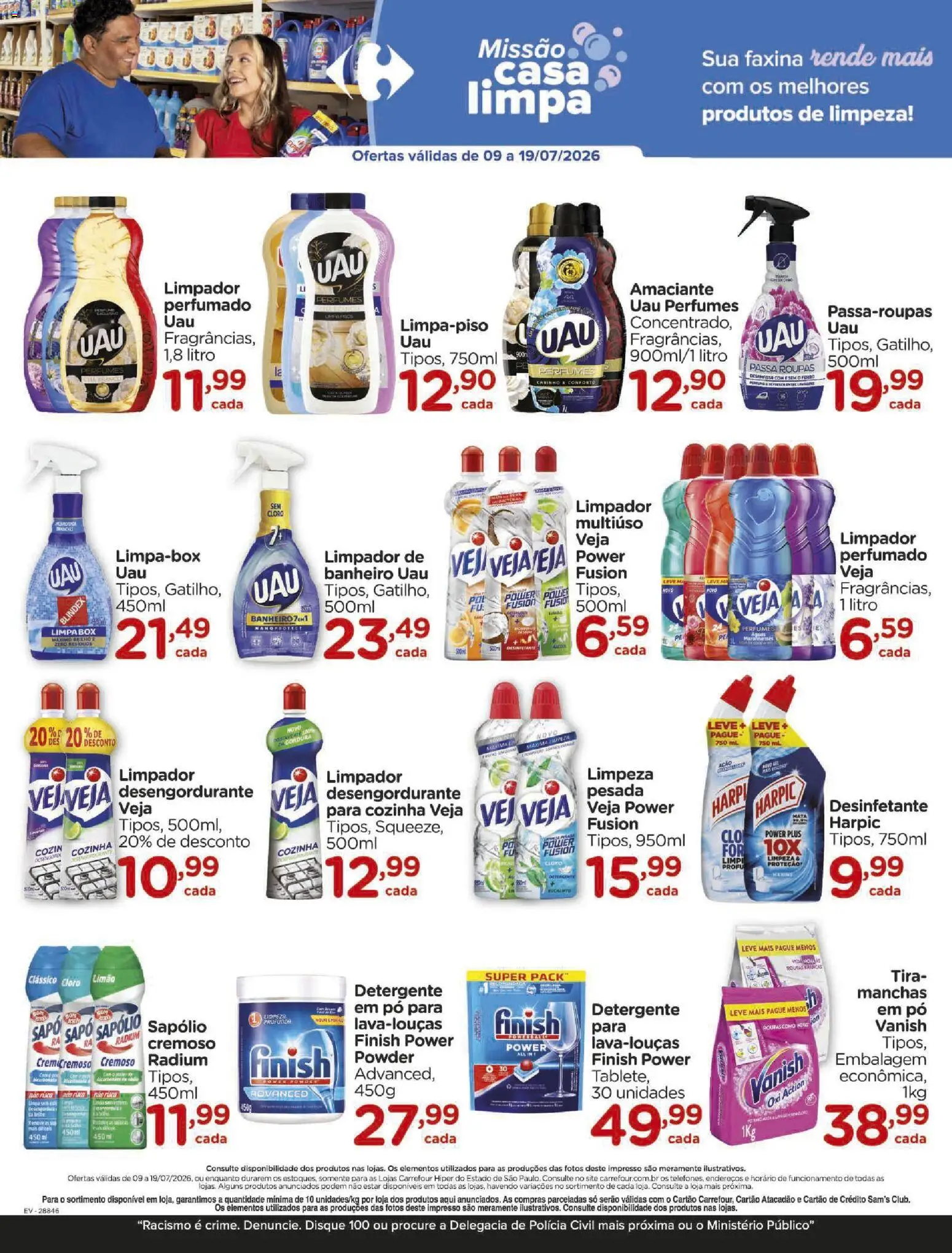 Carrefour Folheto - válido de 09/07/2026 | Página: 5 | Produtos: Tira manchas, Roupas, Uau perfumes, Amaciante