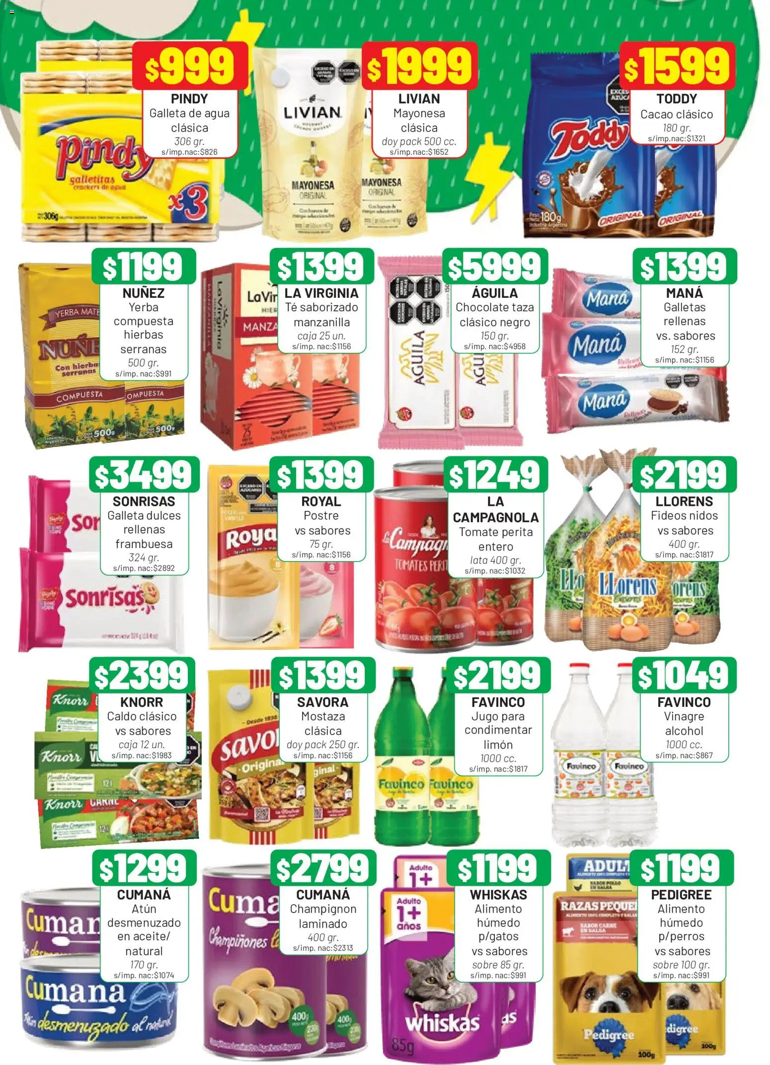 Almacor catálogo │ válido desde el 27/08/2026 | Página: 6 | Productos: Caja, Mostaza, Champiñones, Postre
