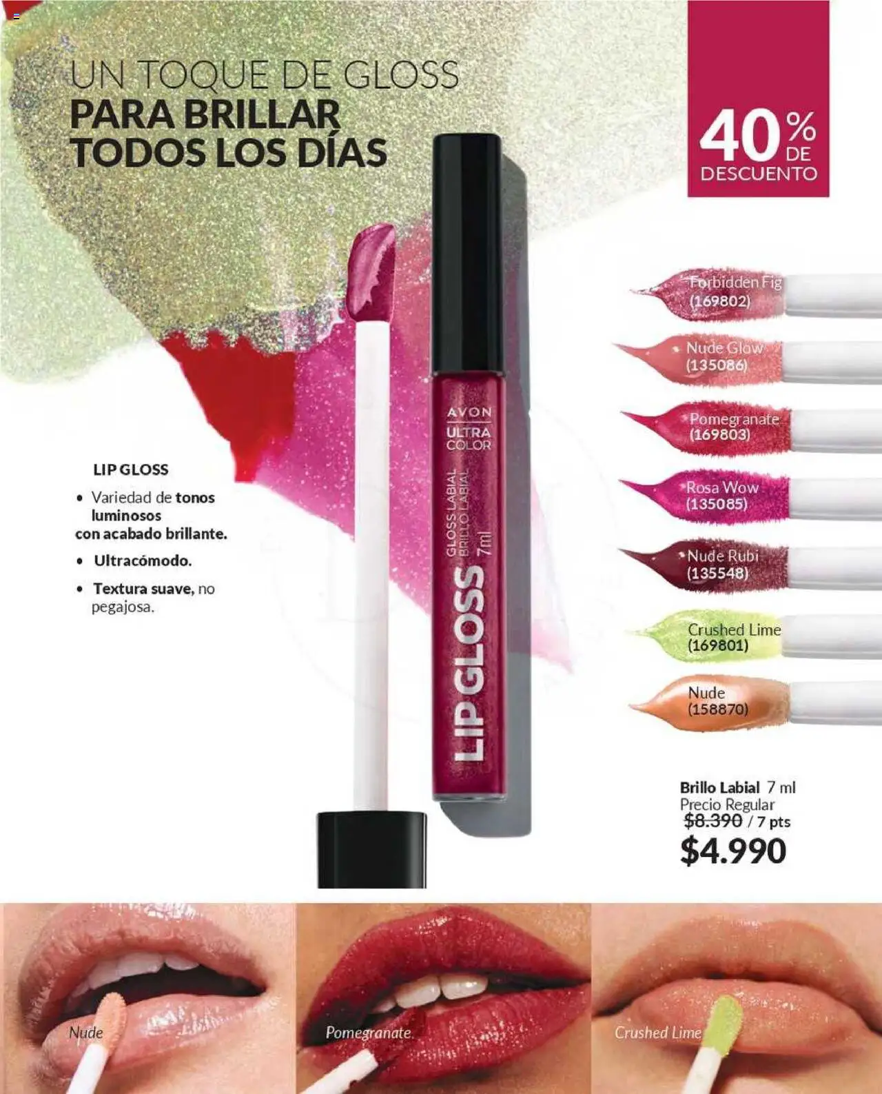 Catálogo Avon Campaña 12 │ válido desde el 25.06.2025 | Página: 16 | Productos: Brillo, Labial