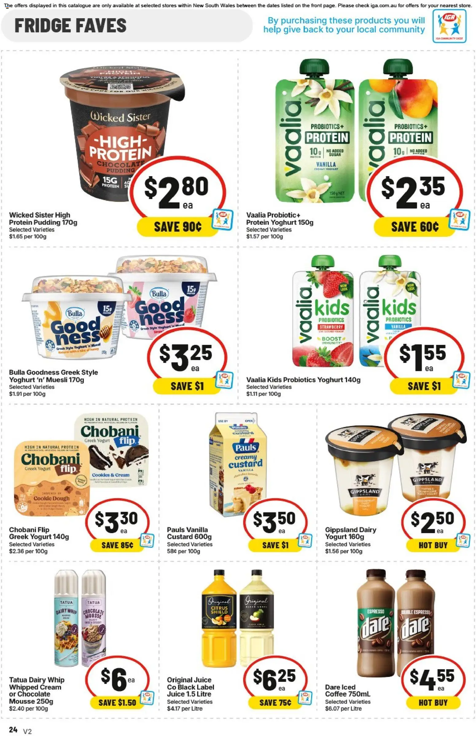 IGA catalogue - valid from 12/08/2026 | Page: 25 | Products: Chocolate, Dough, Mousse, Fridge