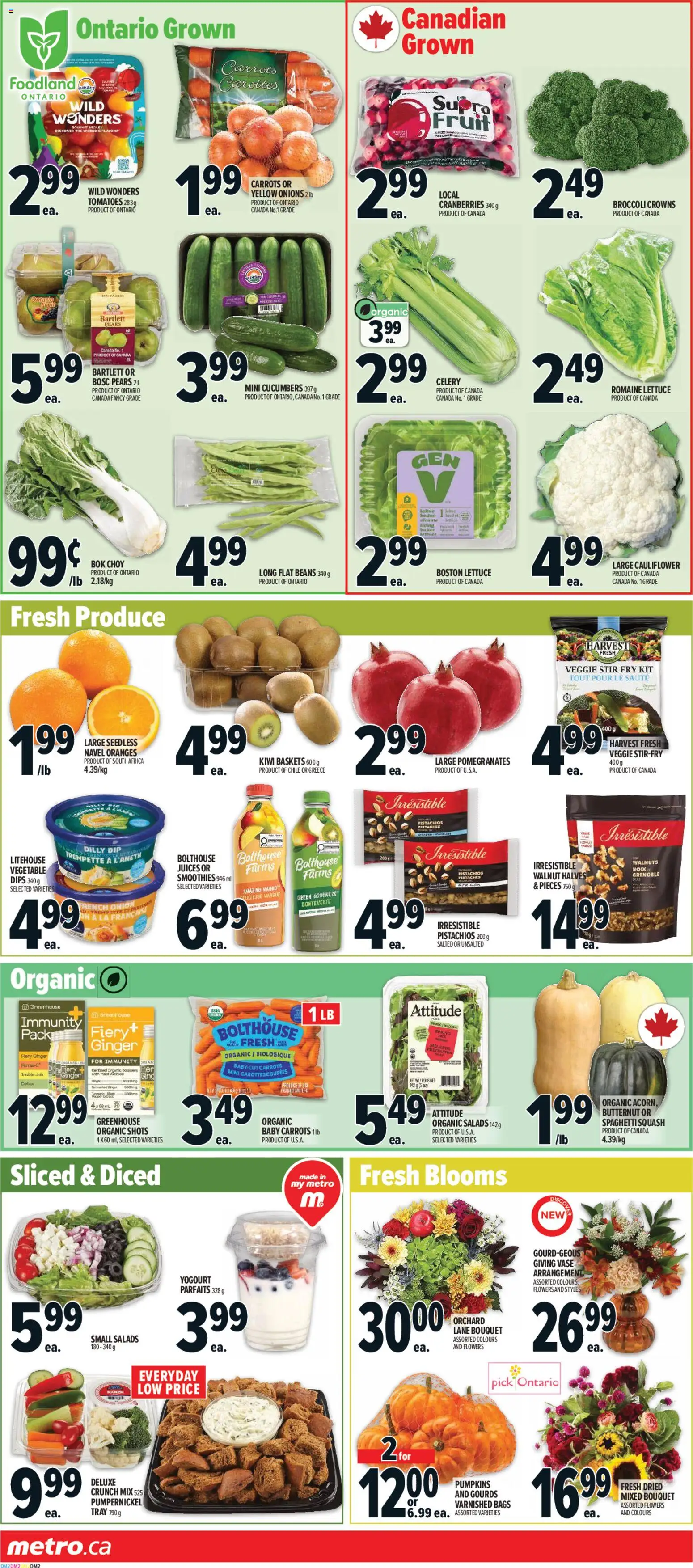 Metro flyer valid from Sep 24, 2026 | Page: 3 | Products: Walnuts, Mango, Celery, Pears