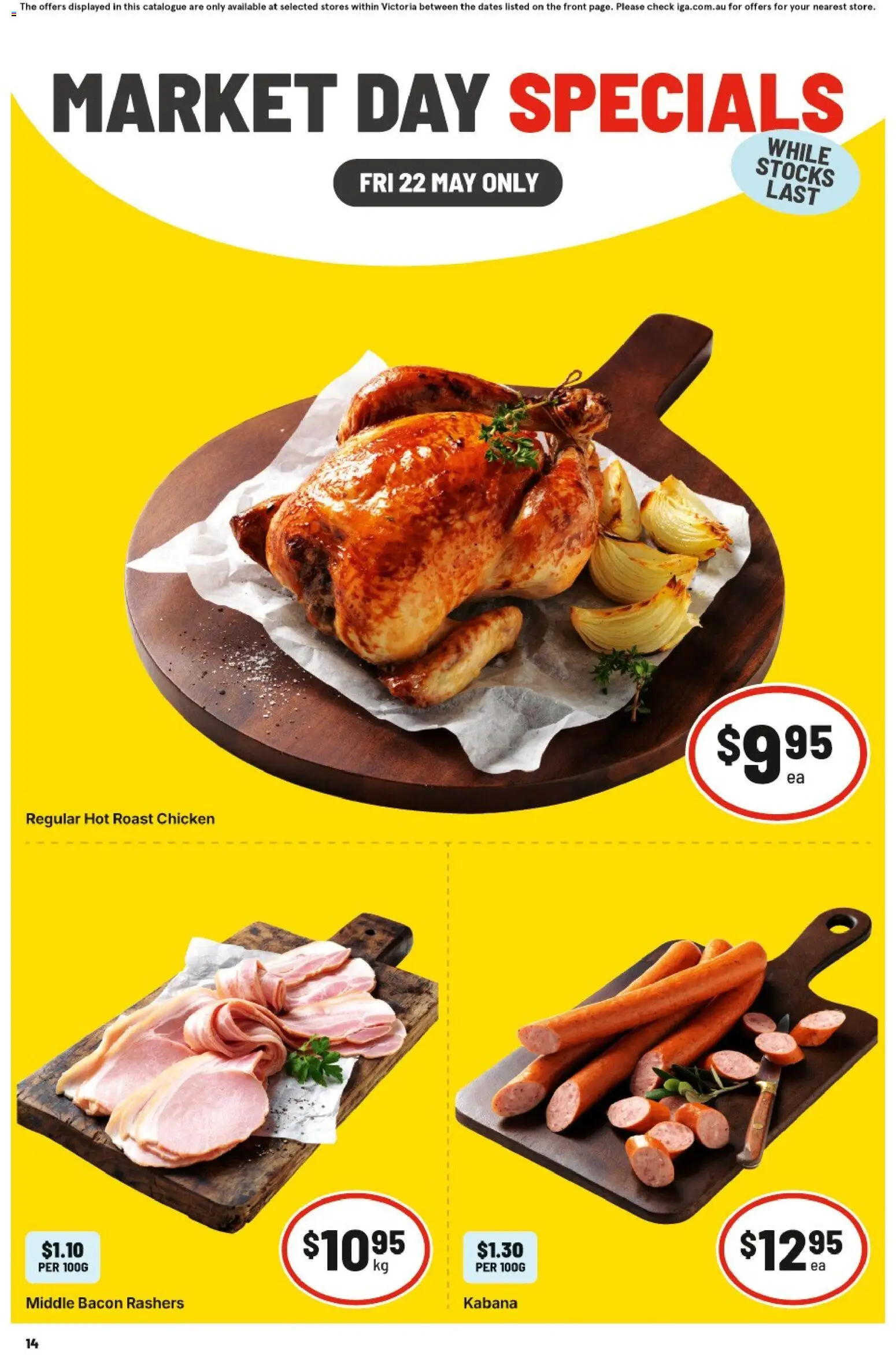 IGA catalogue - valid from 22.05.2026 | Page: 2 | Products: Bacon, Chicken
