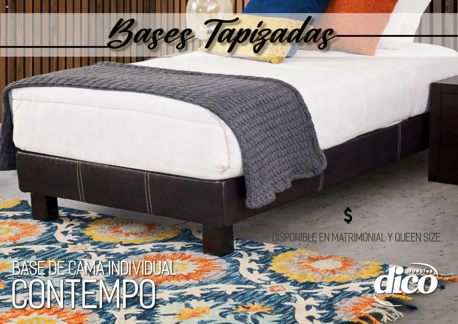 Nuevas ofertas de Muebles Dico válidas en toda la República Mexicana desde el 01.04.2026. ¡Encuentra las mejores ofertas en Muebles Dico catálogo Camas tapizadas ! | Página: 31 | Productos: Cama