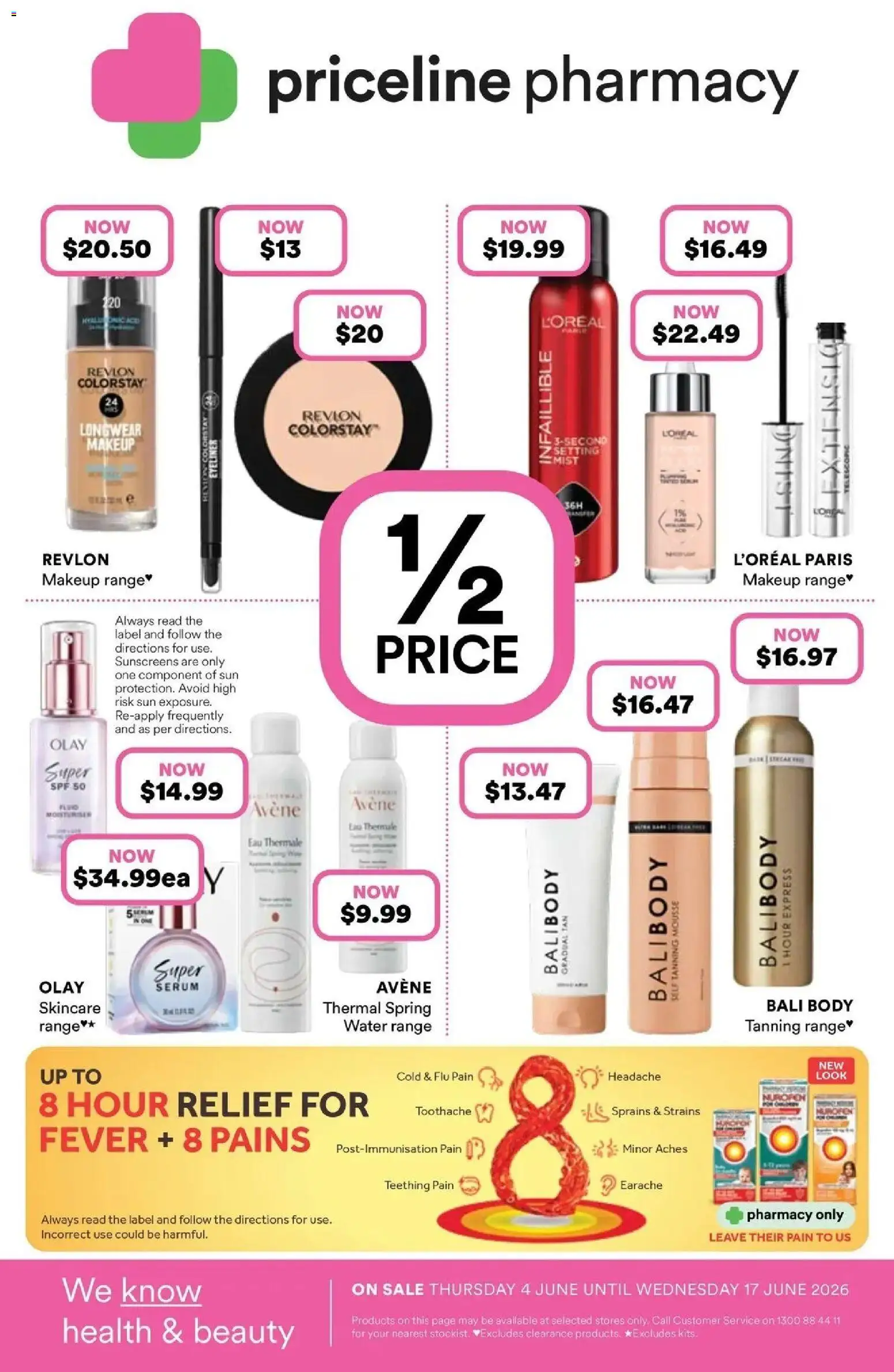 Priceline Pharmacy catalogue - valid from 03.06.2026 | Page: 1 | Products: Eyeliner, Makeup, Water, Teething