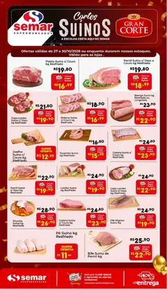 Semar Supermercado ofertas Suínos - Pré-Visualização do folheto da loja Semar Supermercado, válido de 27/10/2026