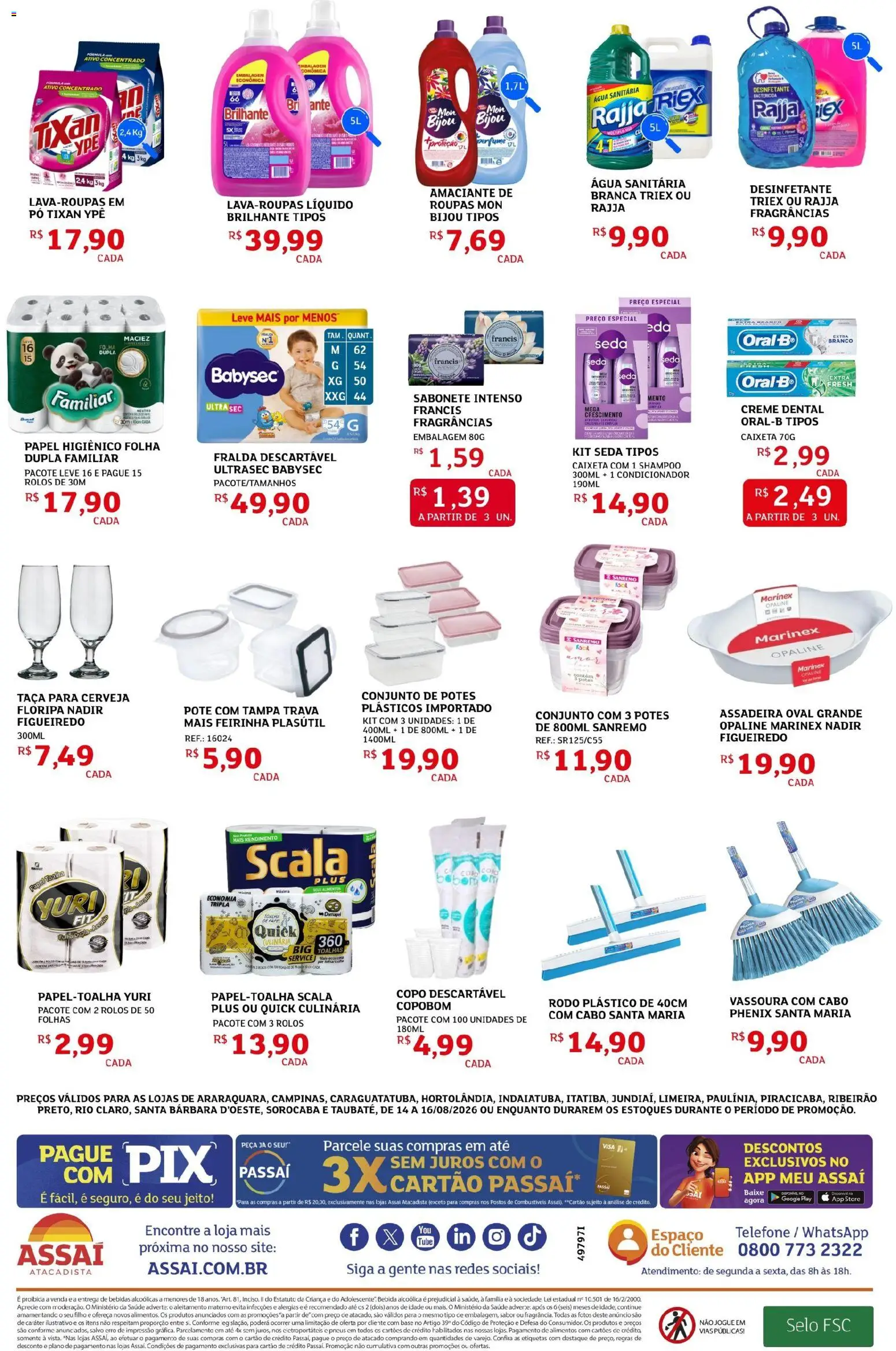 Assaí Atacadista Folheto - válido de 14/08/2026 | Página: 2 | Produtos: Perfume, Pó, Condicionador, Creme