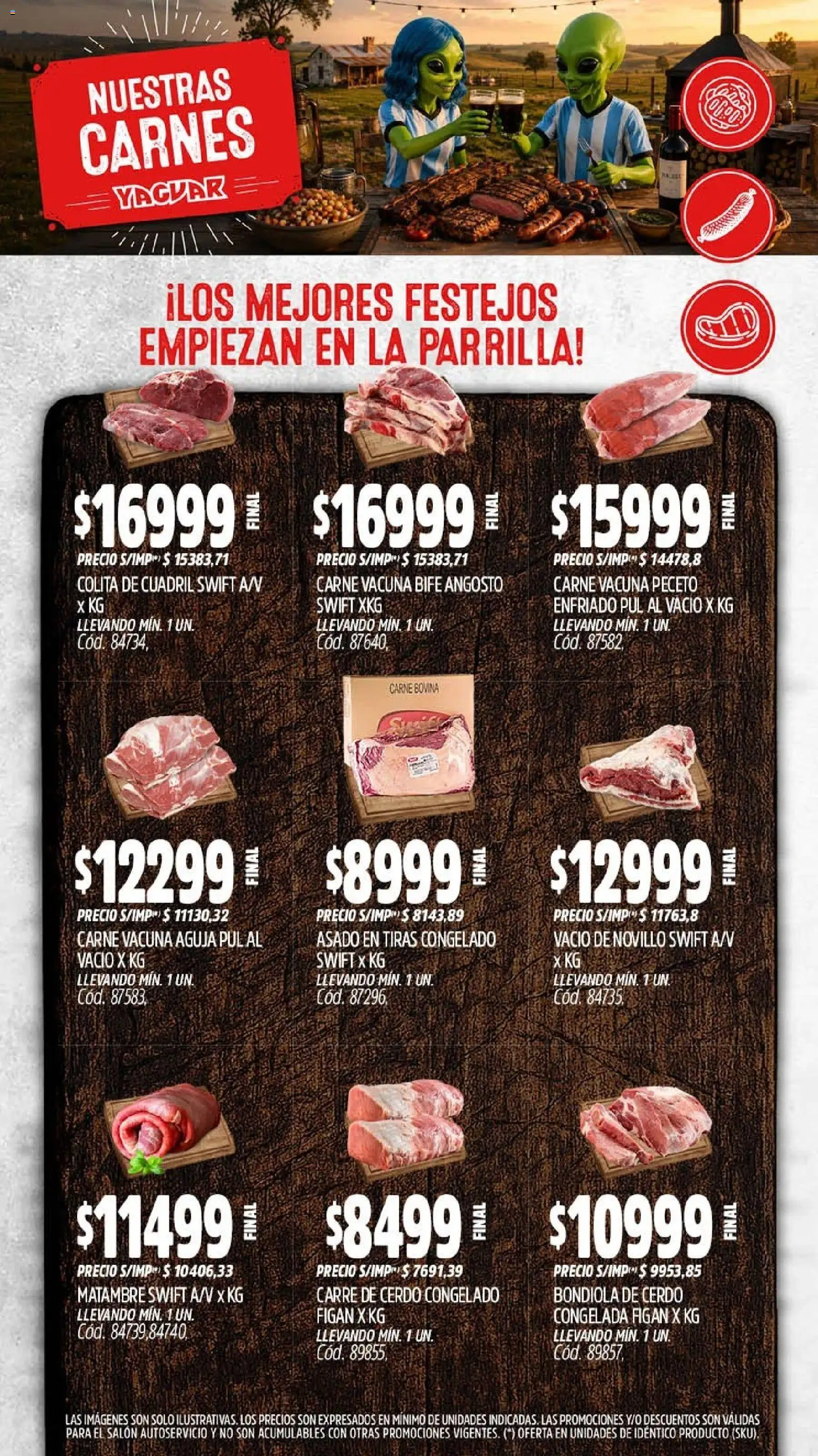 Yaguar - Oferta Semanal Santa Fé │ válido desde el 06/07/2026 | Página: 6 | Productos: Parrilla, Cerdo