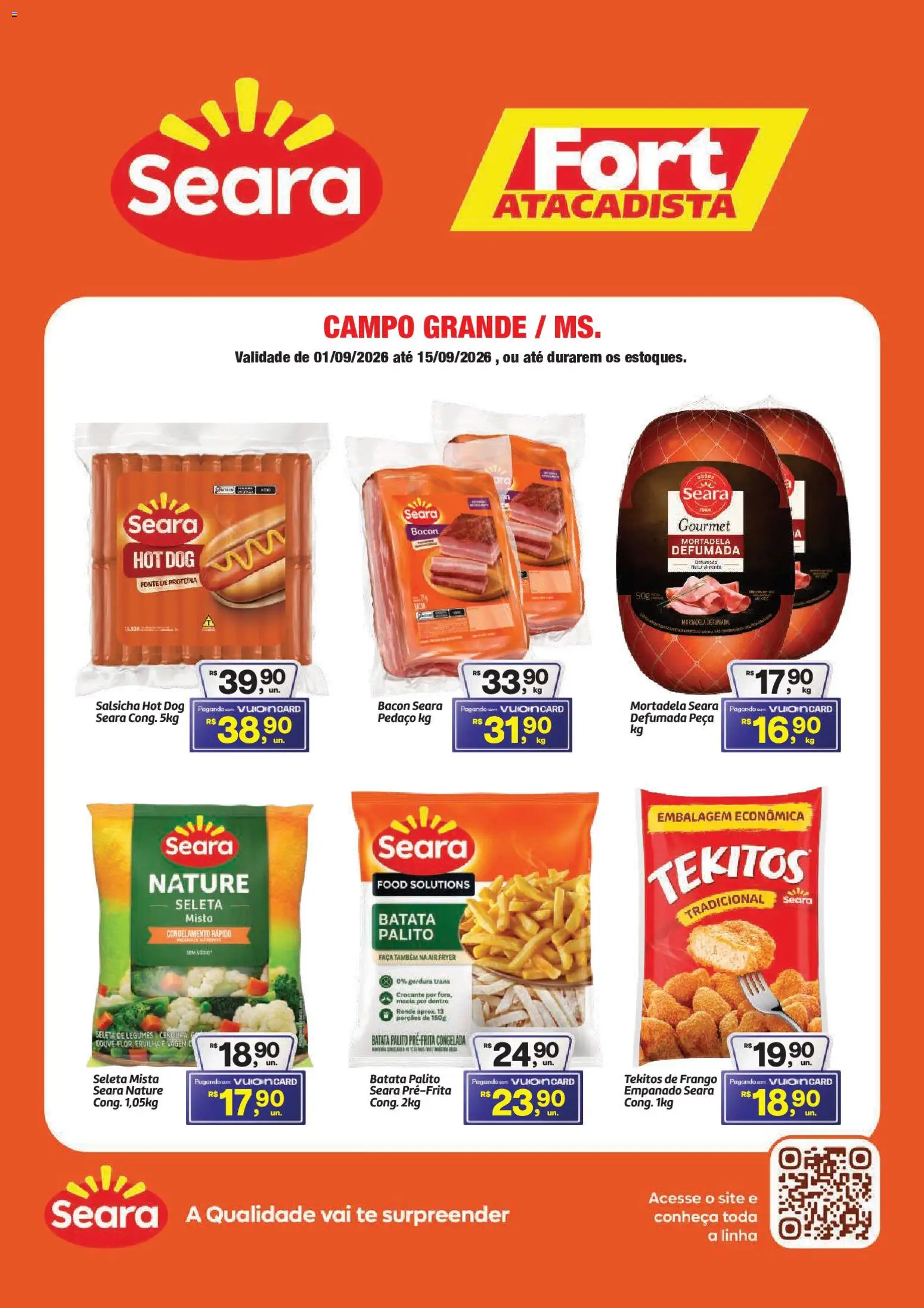 Fort Atacadista Folheto - válido de 01/09/2026 | Página: 1 | Produtos: Ervilha, Vagem, Frango, Proteína