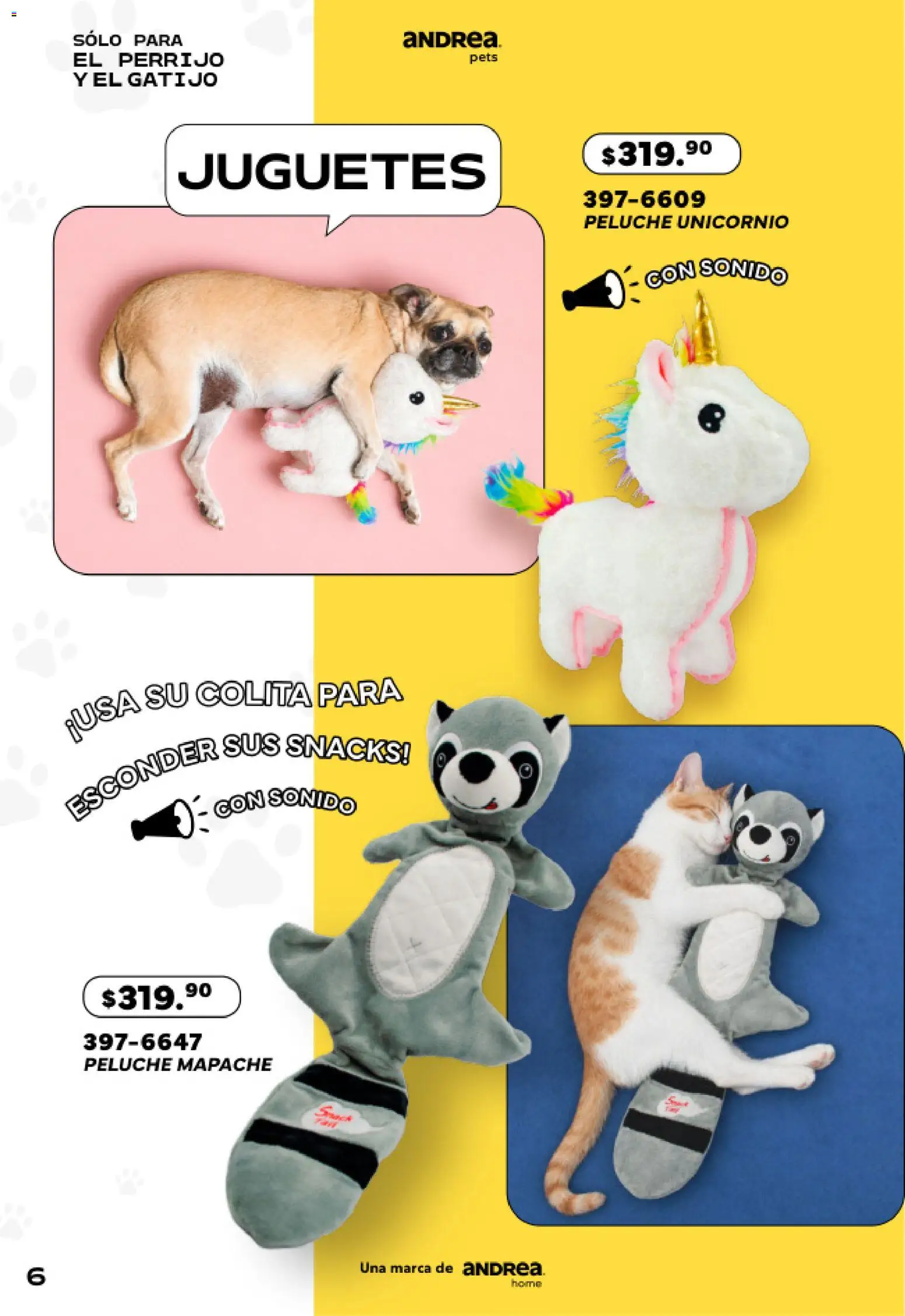 Nuevas ofertas de Andrea válidas en toda la República Mexicana desde el 24.05.2026. ¡Encuentra las mejores ofertas en Andrea catálogo Pets! | Página: 6