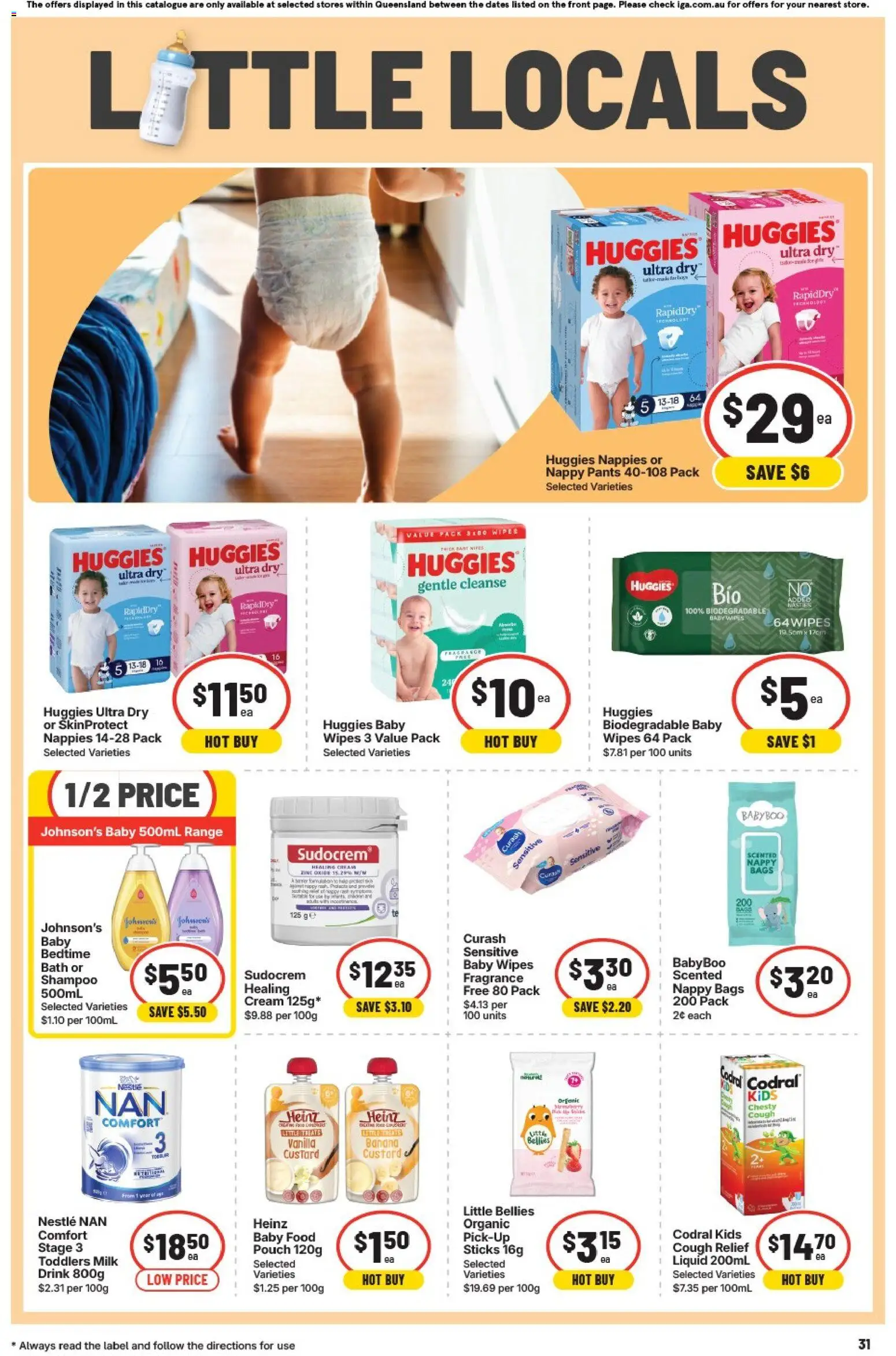 IGA catalogue - valid from 08/07/2026 | Page: 27 | Products: Milk, Cream, Baby food, Pants