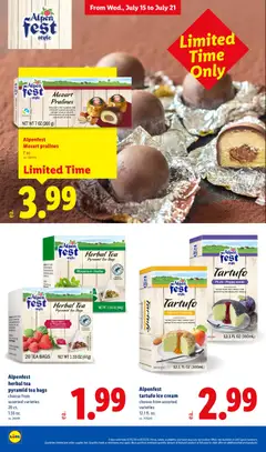 Preview of Lidl weekly ads valid from 07/15/2026 | Page: 8 | Products: Peppermint, Tea, Cream, Fruits