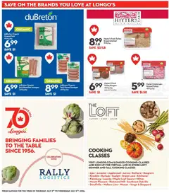 Preview of Longo's weekly flyer / circulaire from shop Longo's valid from Jul 2, 2026 | Page: 21 | Products: Turkey, Table, Pork