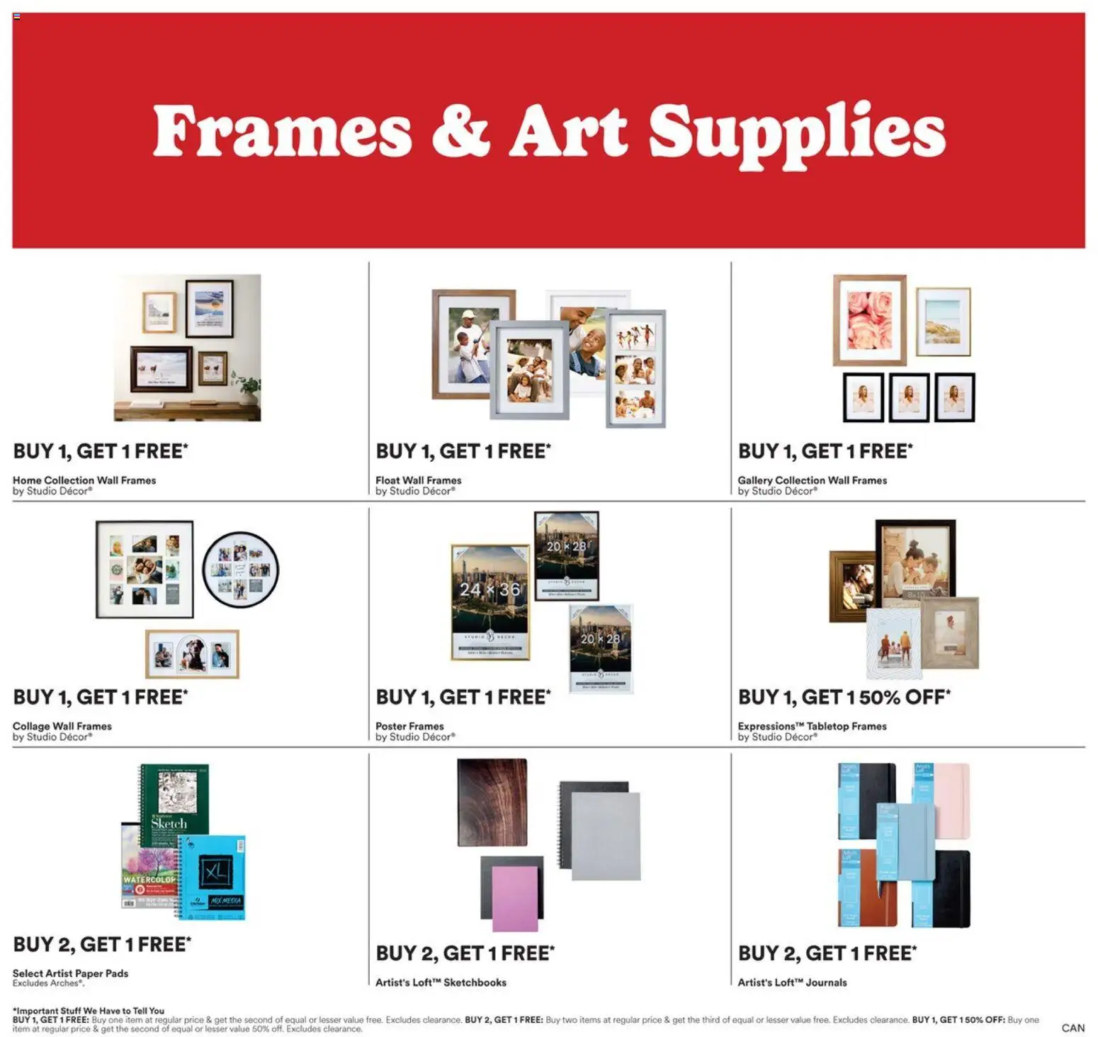 Michaels Ad - valid from 17.04.2026 | Page: 4 | Products: Watercolor, Pads
