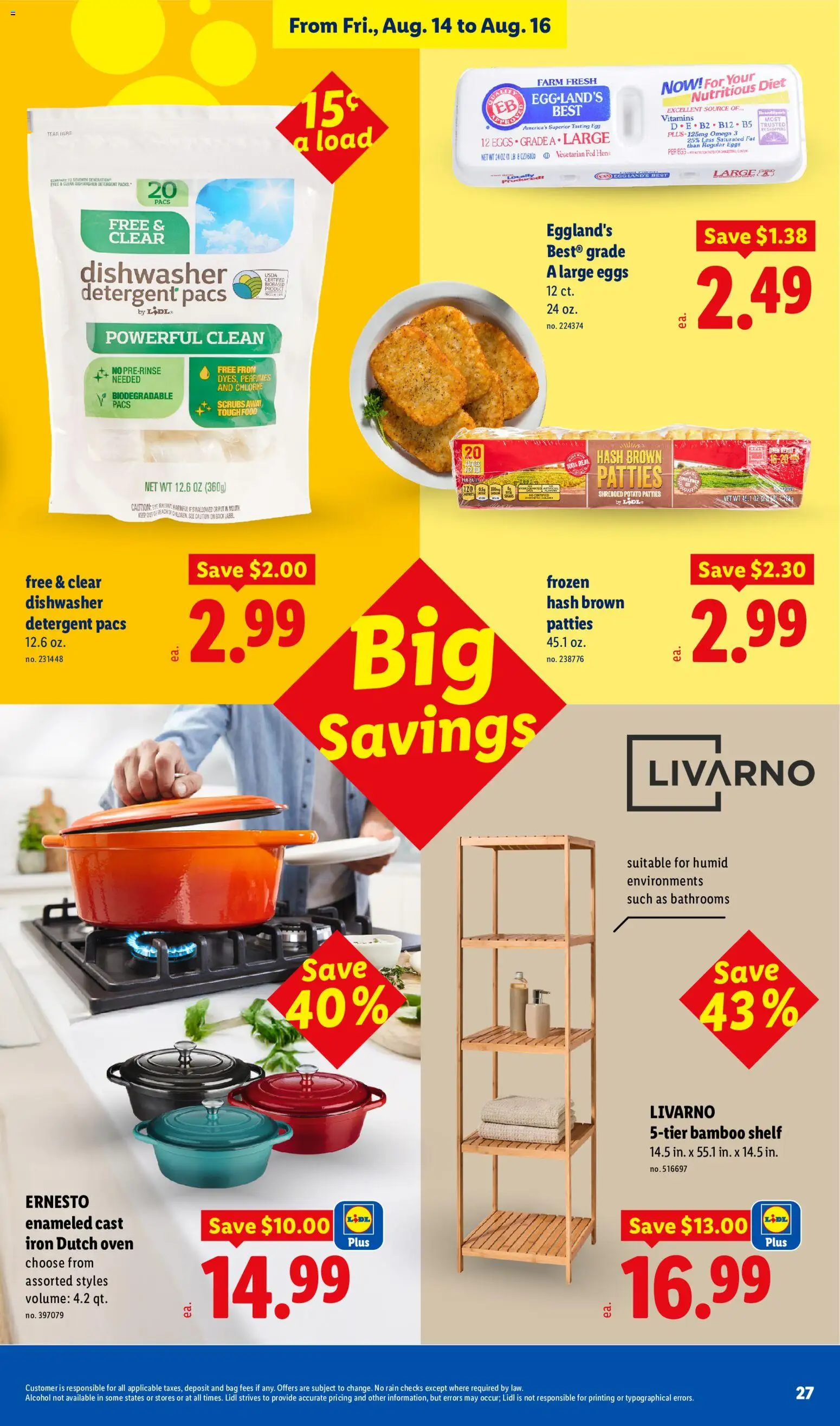 Lidl Weekly Ad - valid from 08/12/2026 | Page: 27 | Products: Shelf, Detergent, Alcohol, Iron