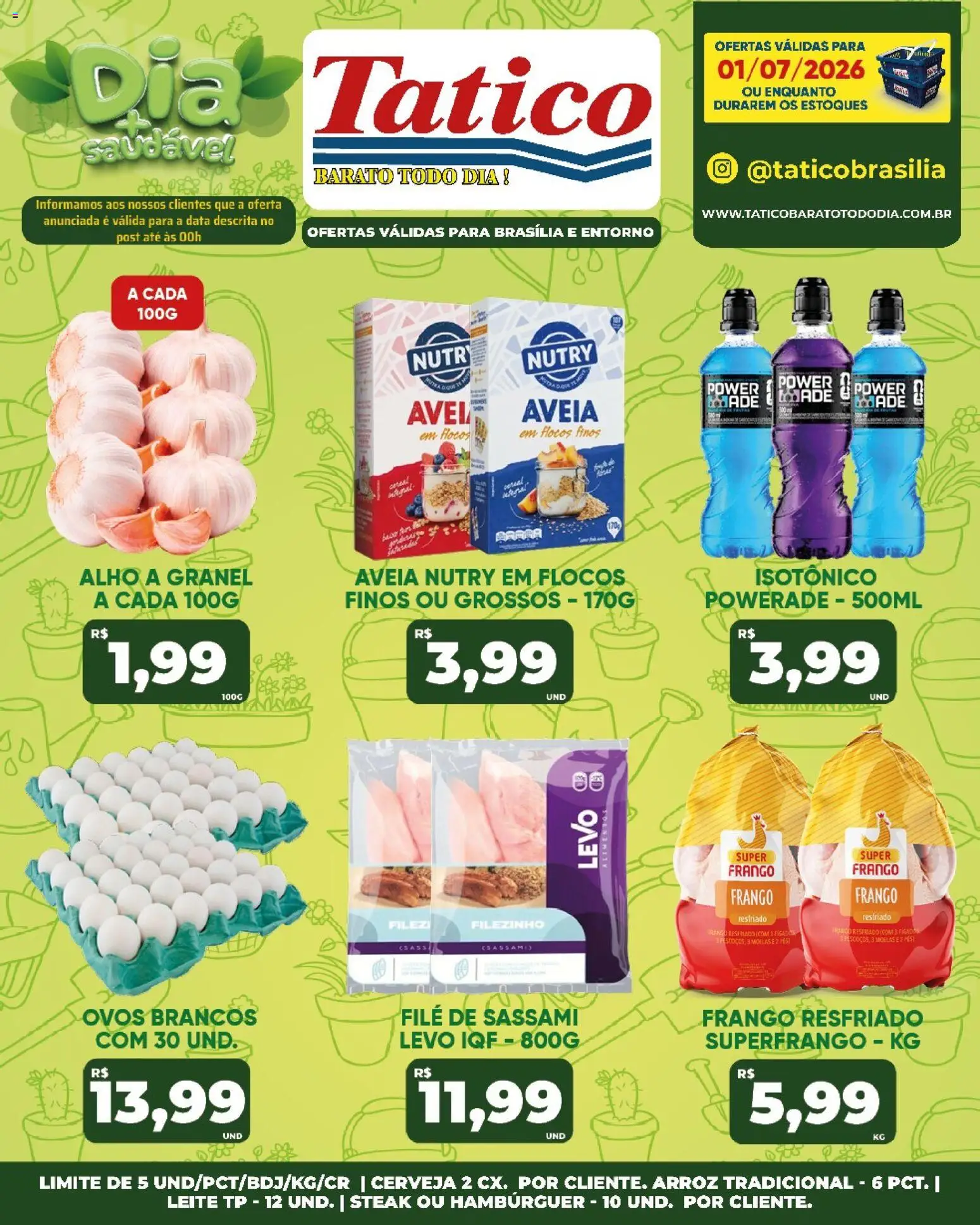 Tatico Folheto - válido de 02/07/2026 | Página: 50 | Produtos: Leite, Ovos, Cerveja, Flocos