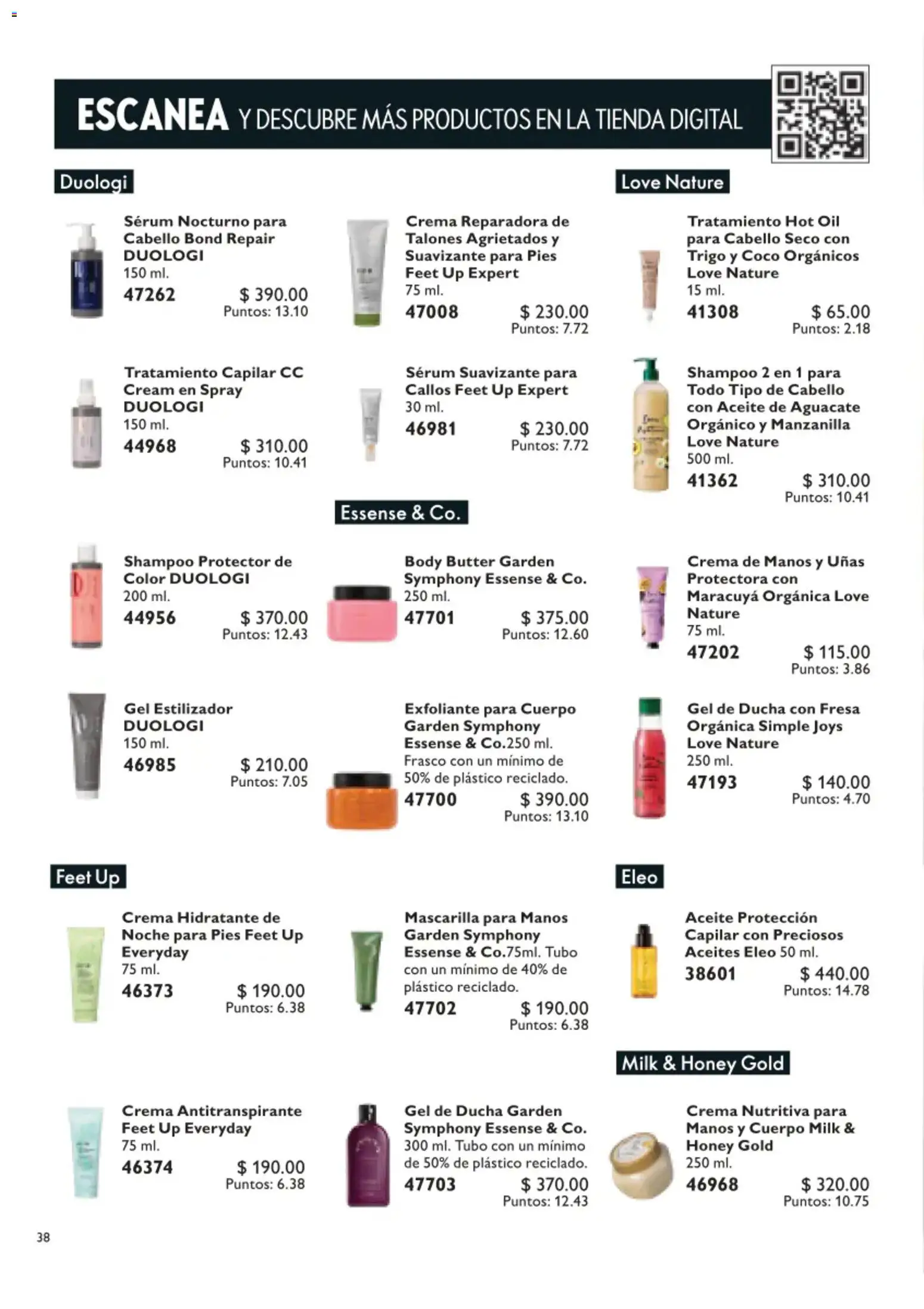Nuevas ofertas de Oriflame válidas en toda la República Mexicana desde el 01/08/2026. ¡Encuentra las mejores ofertas en Oriflame campaña 11 2026! | Página: 38 | Productos: Frasco, Aguacate, Suavizante, Gel de ducha