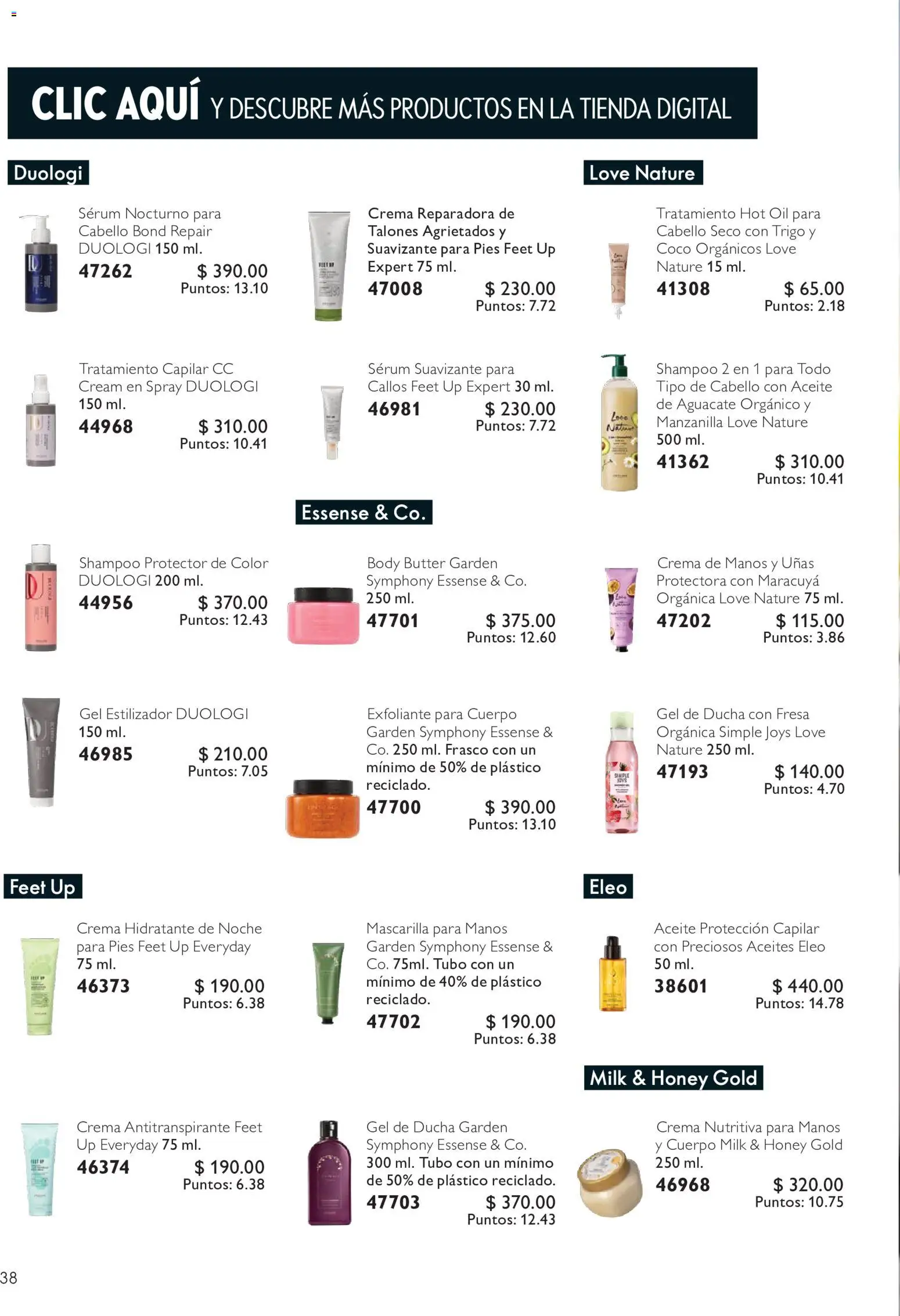 Nuevas ofertas de Oriflame válidas en toda la República Mexicana desde el 01/08/2026. ¡Encuentra las mejores ofertas en Oriflame campaña 11 2026! | Página: 38 | Productos: Serum, Aceite, Aguacate, Callos