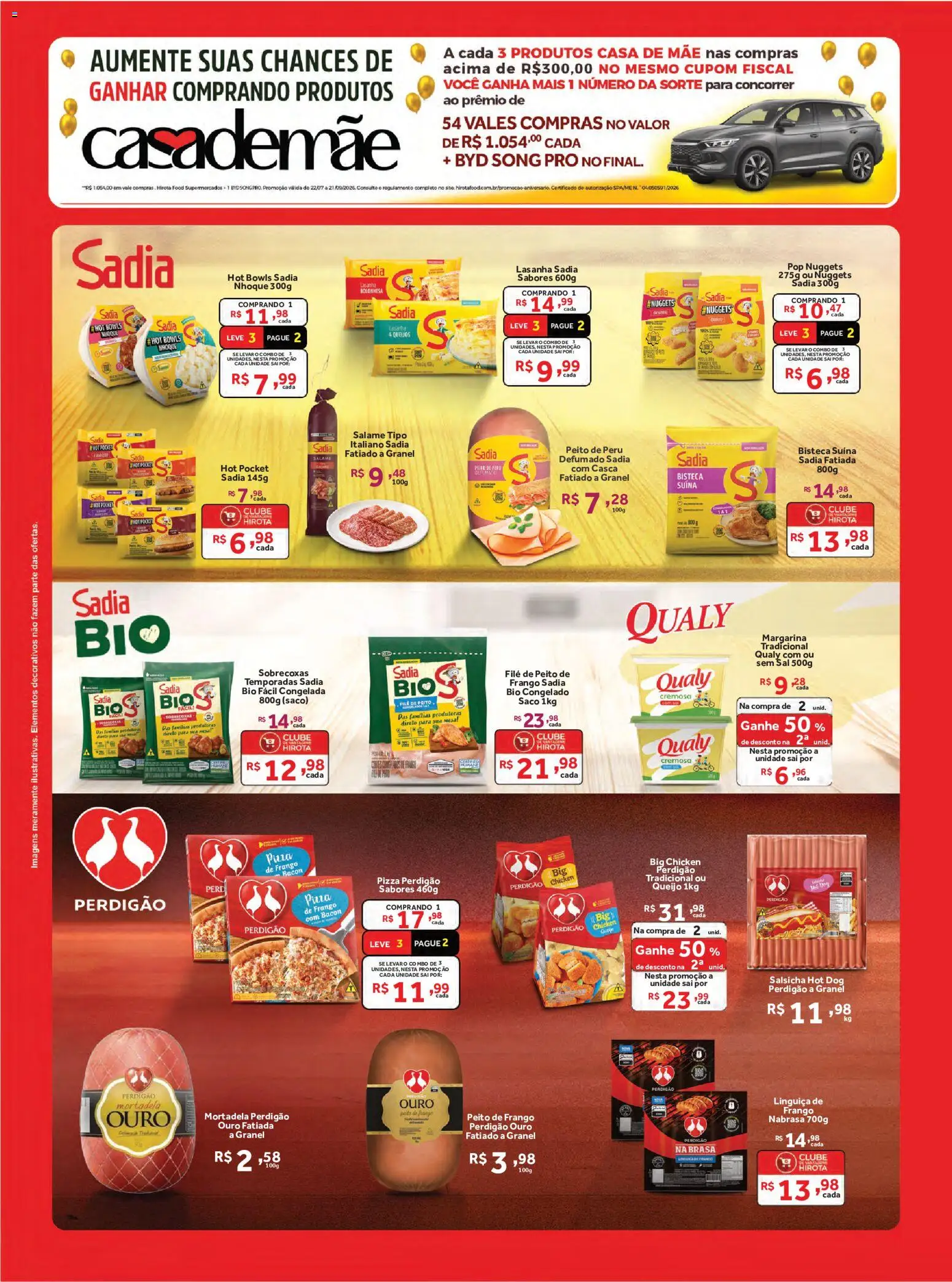 Hirota Food Folheto - válido de 22/07/2026 | Página: 4 | Produtos: Pizza, Sal, Frango, Margarina